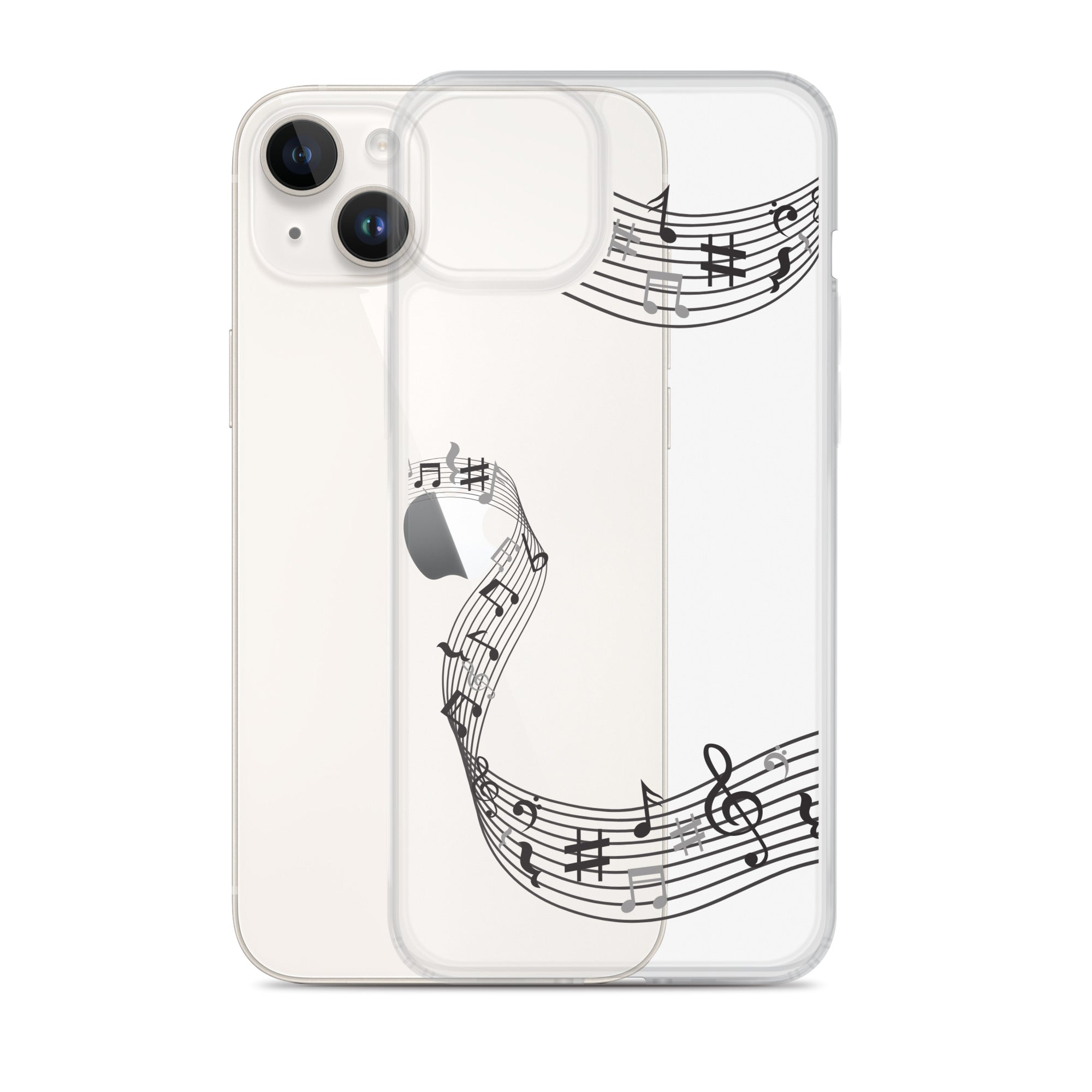 Music Clear iPhone® Case, Transparent Luxury Cover, Scratch-Resistant, Available For All Models, JHTEE Accessories. - JHTEE