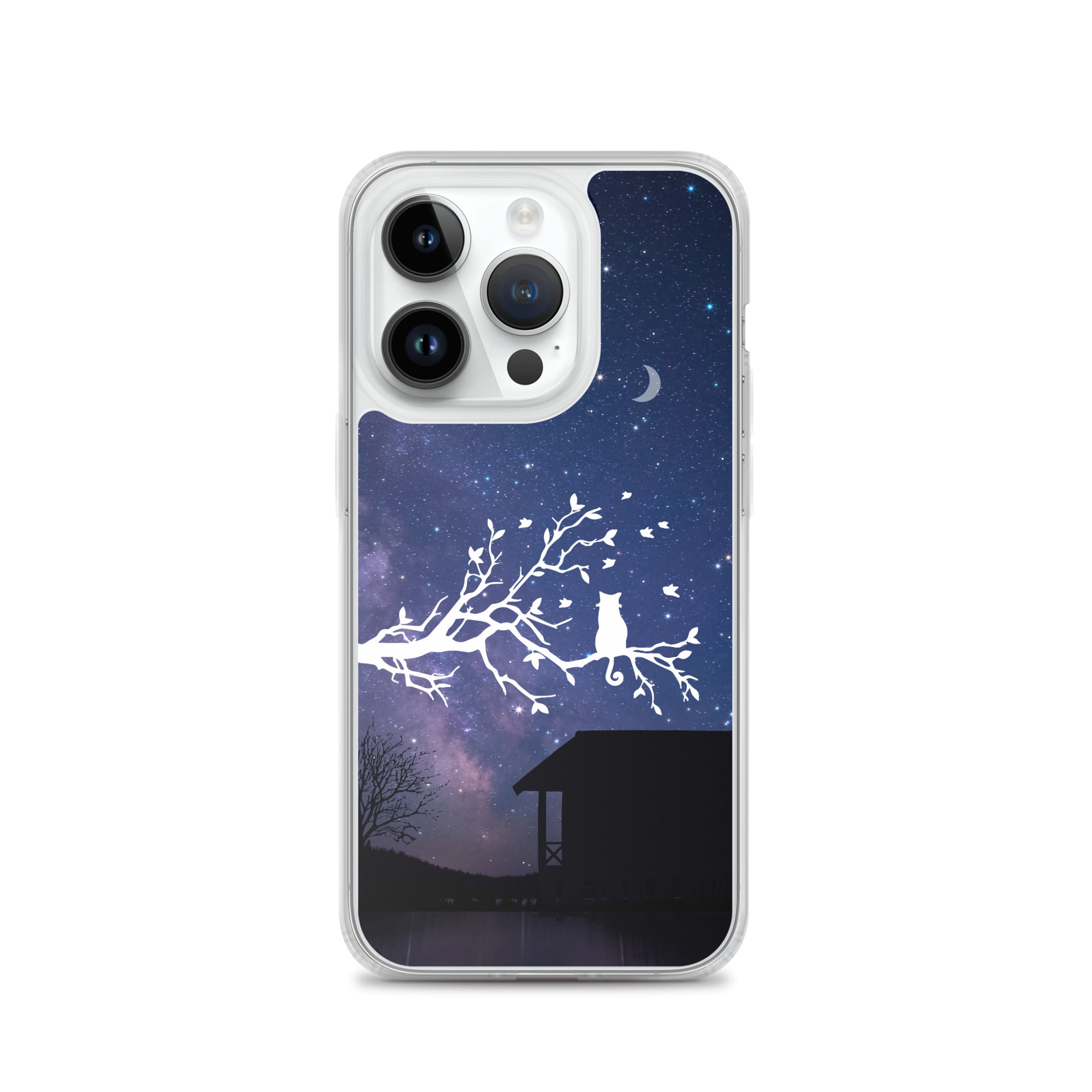 Night Sky Clear iPhone® Case, Transparent Luxury Cover, Scratch-Resistant, Available For All Models, JHTEE Accessories. - JHTEE