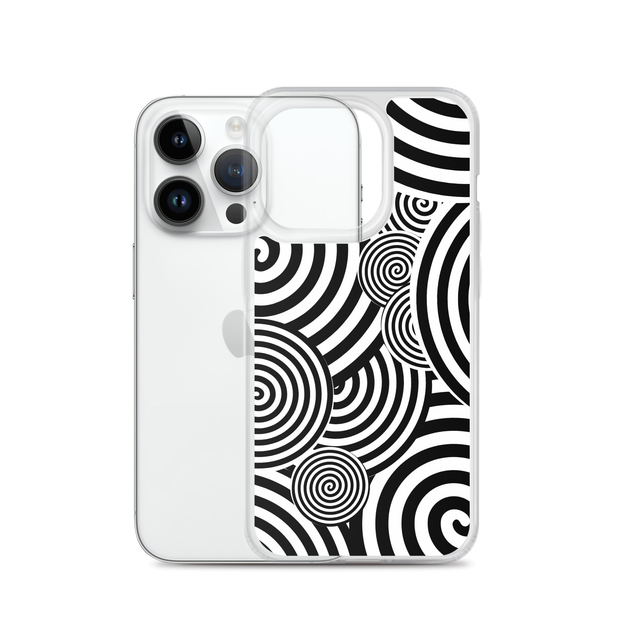 Swirl iPhone® Case, Transparent Luxury Cover, Scratch-Resistant, Available For All Models, JHTEE Accessories. - JHTEE