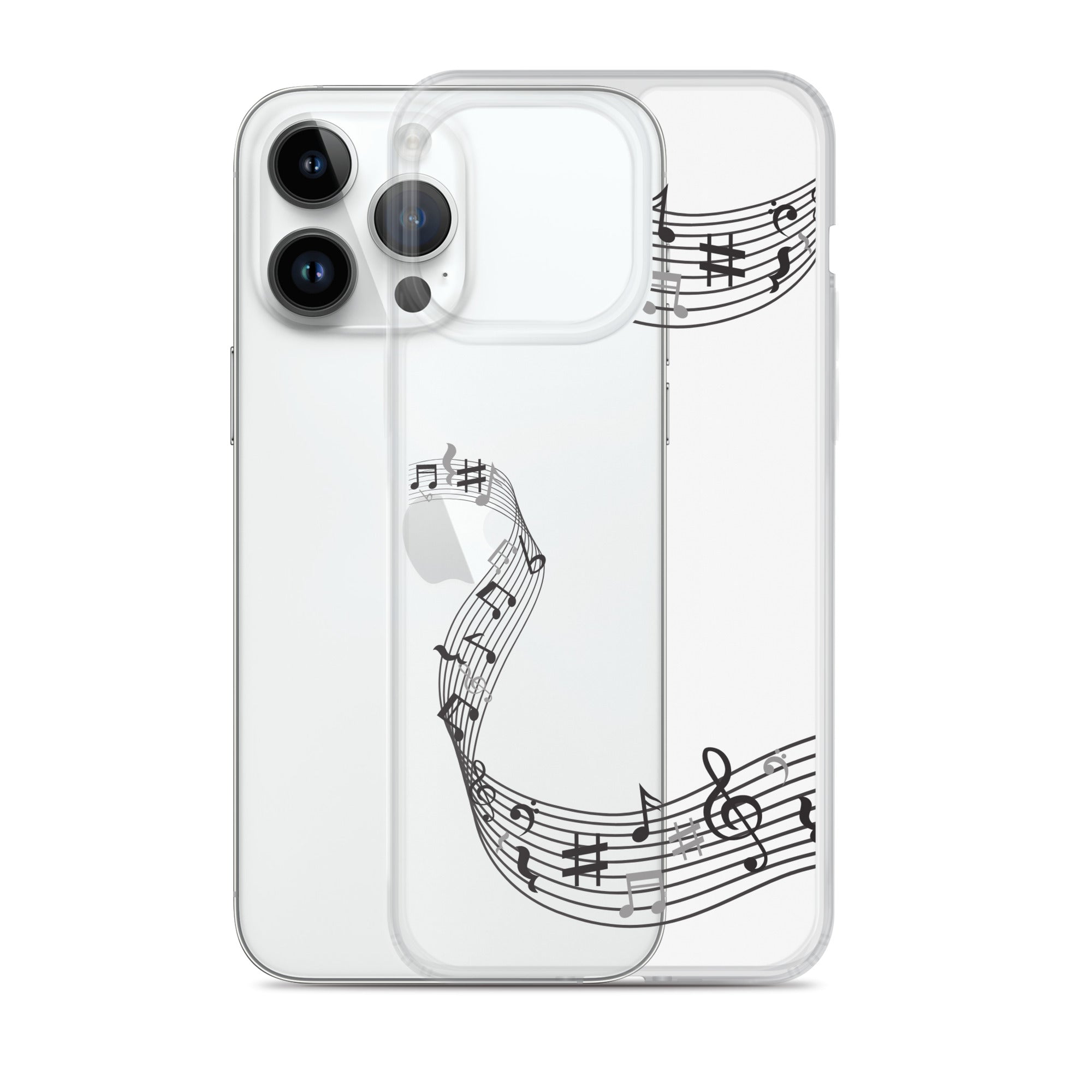 Music Clear iPhone® Case, Transparent Luxury Cover, Scratch-Resistant, Available For All Models, JHTEE Accessories. - JHTEE