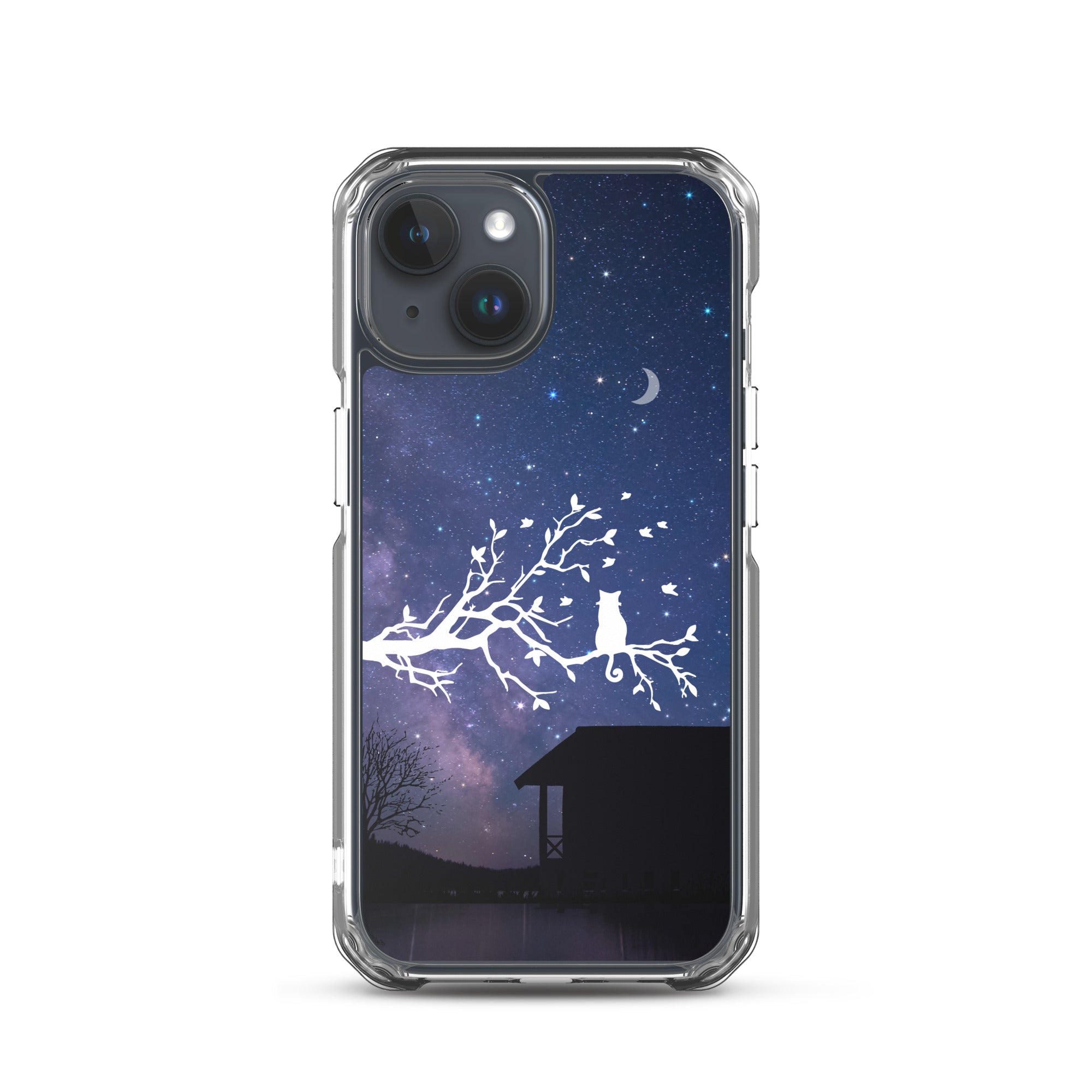 Night Sky Clear iPhone® Case, Transparent Luxury Cover, Scratch-Resistant, Available For All Models, JHTEE Accessories. - JHTEE