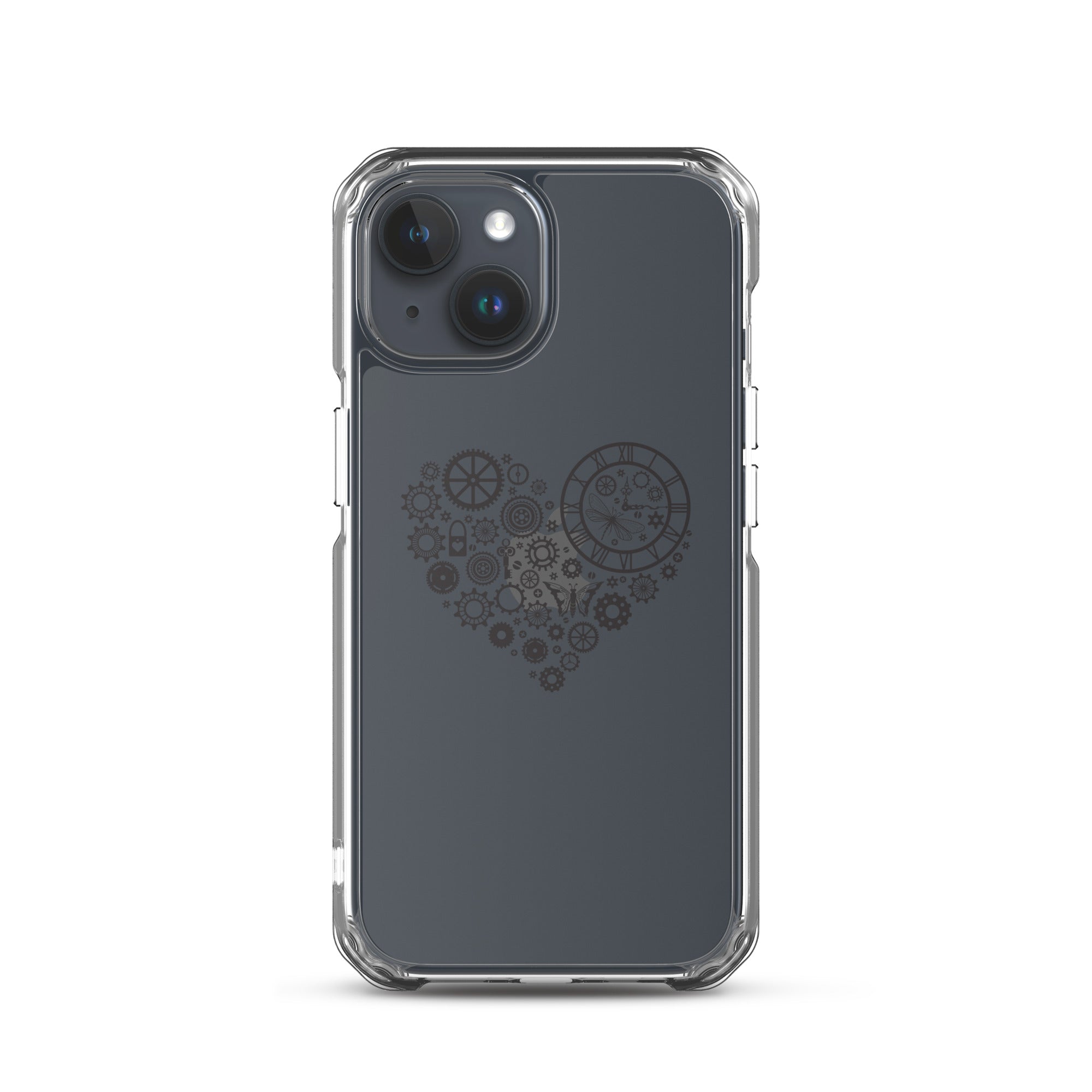Mechanical Heart Clear iPhone® Case, Transparent Luxury Cover, Scratch-Resistant, Available For All Models, JHTEE Accessories. - JHTEE