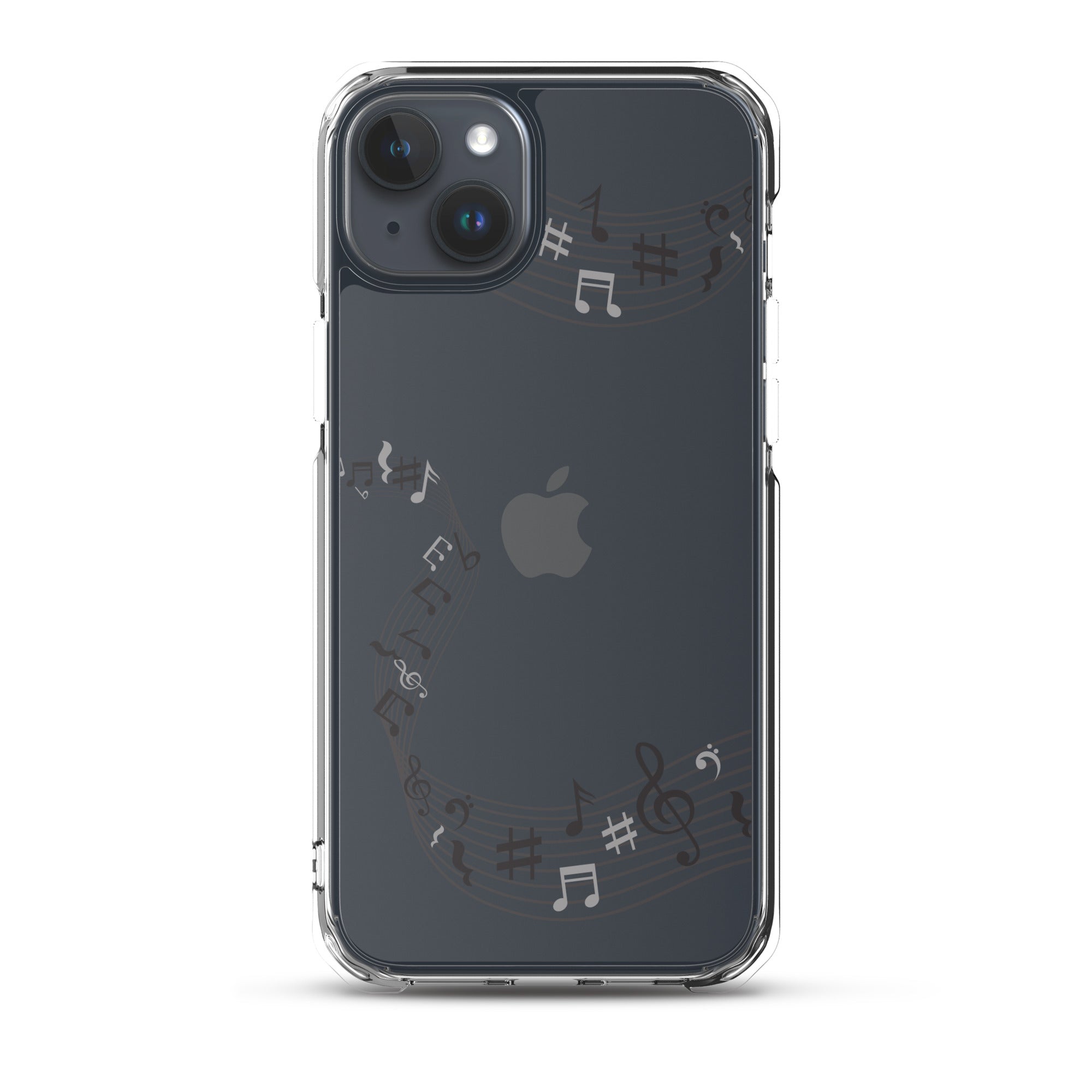 Music Clear iPhone® Case, Transparent Luxury Cover, Scratch-Resistant, Available For All Models, JHTEE Accessories. - JHTEE