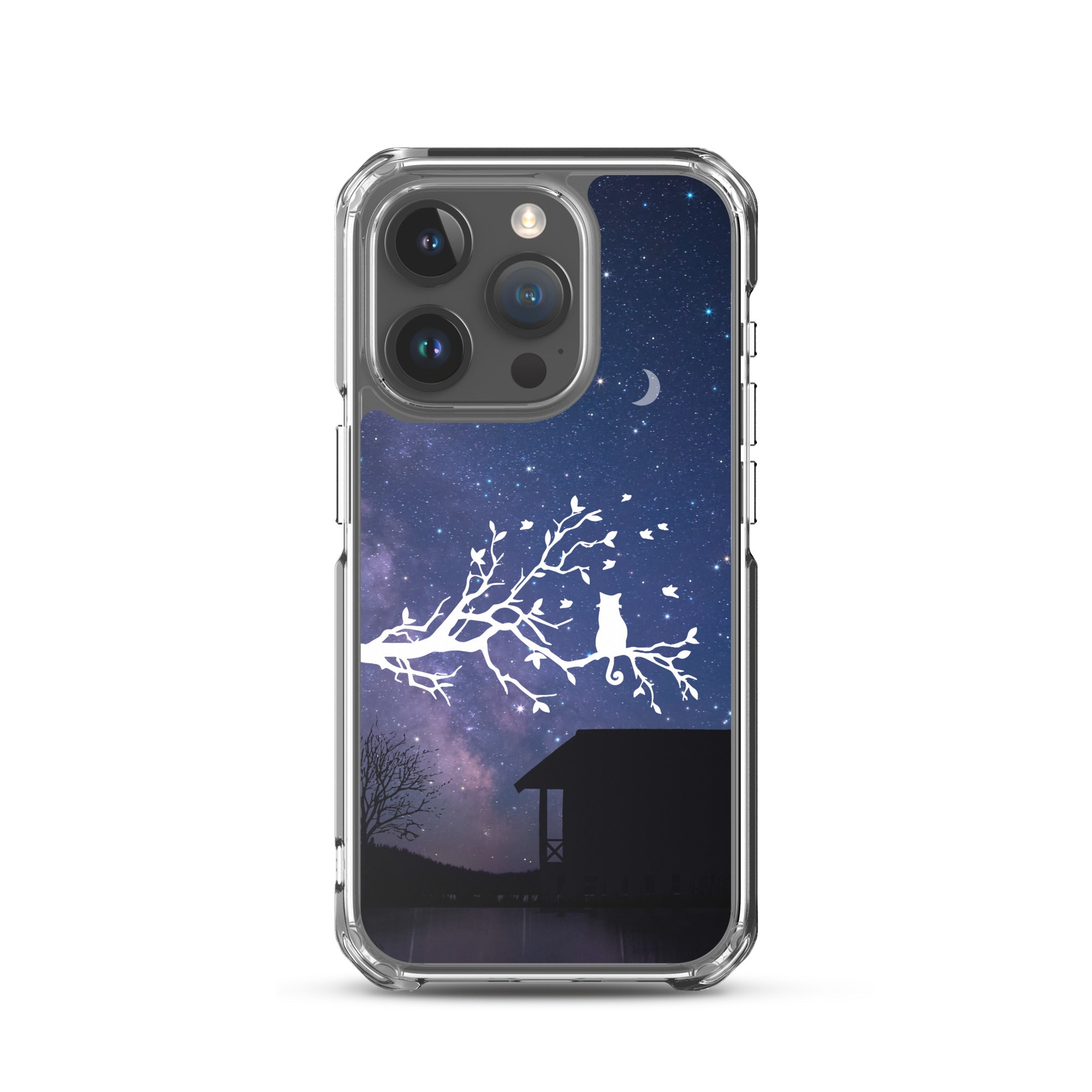 Night Sky Clear iPhone® Case, Transparent Luxury Cover, Scratch-Resistant, Available For All Models, JHTEE Accessories. - JHTEE