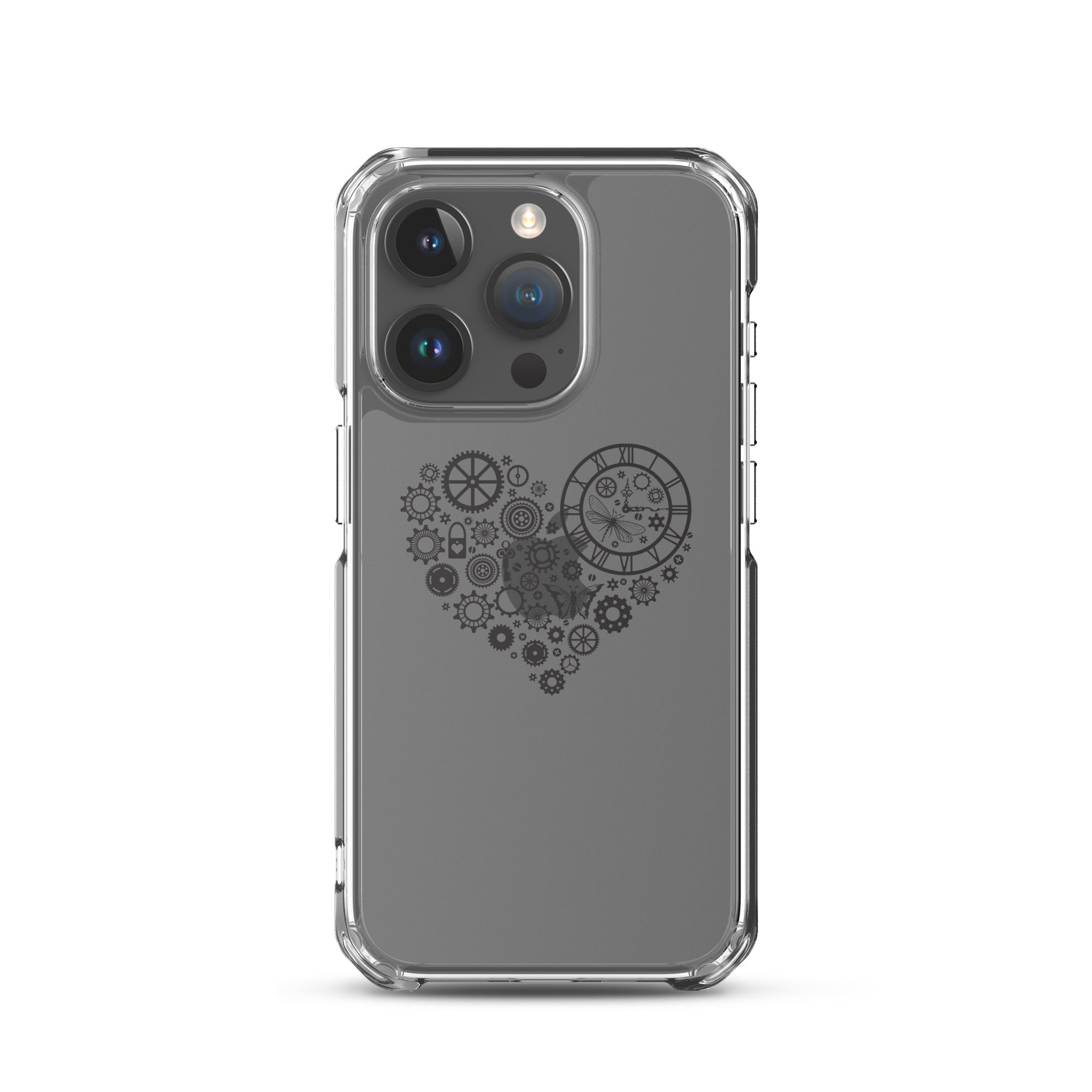 Mechanical Heart Clear iPhone® Case, Transparent Luxury Cover, Scratch-Resistant, Available For All Models, JHTEE Accessories. - JHTEE