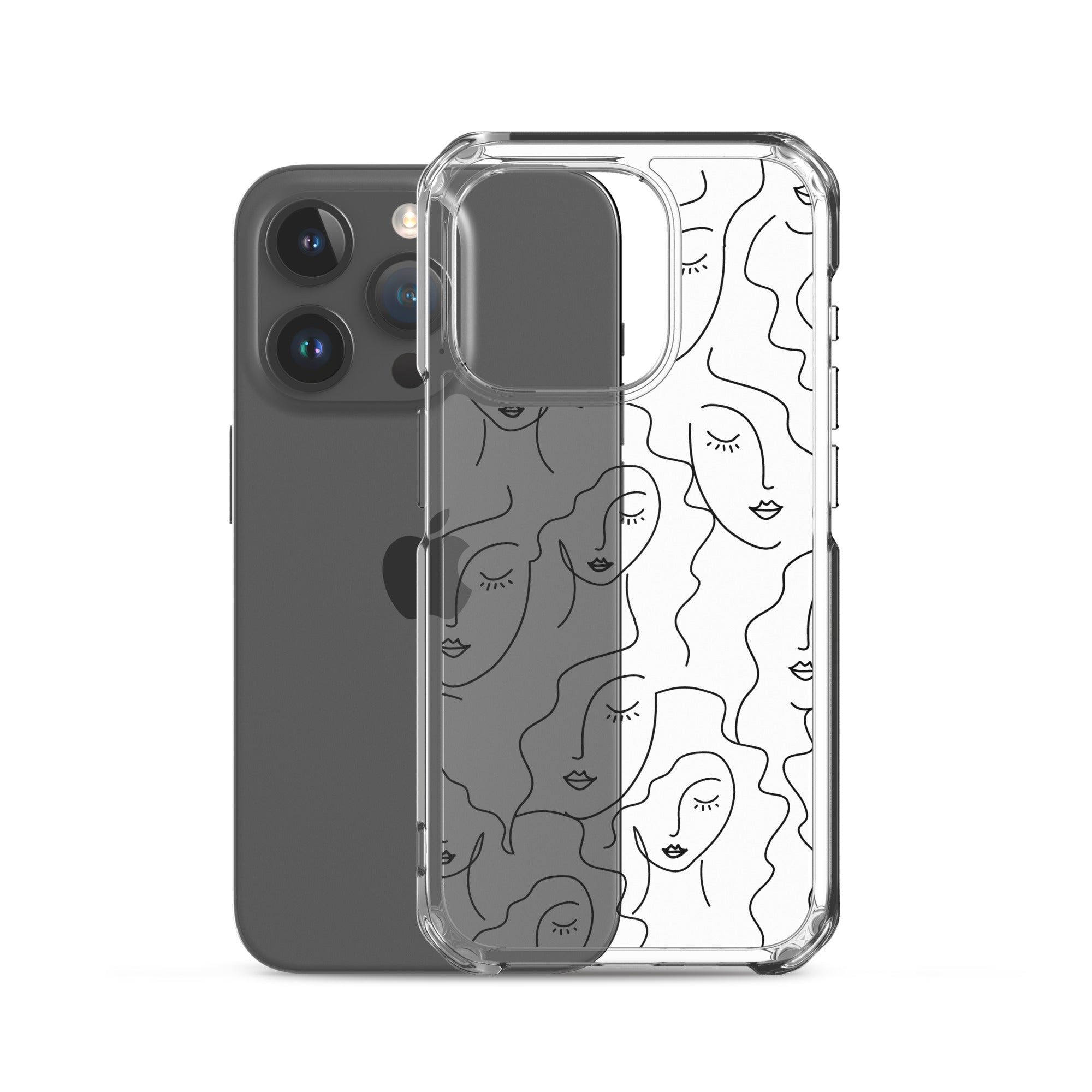 Faces Clear iPhone Case, Transparent Luxury Cover, Scratch-Resistant, Available For All Models, JHTEE Accessories., - JHTEE, Clear iPhone case, Clear phone case, Dust-proof case, #tag4#, #tag5#, #tag6#, #tag7#, #tag8#, #tag9#, #tag10#, #tag11#, #tag12#, #tag13#, #tag14#, #tag15#, #tag16#, #tag17#, #