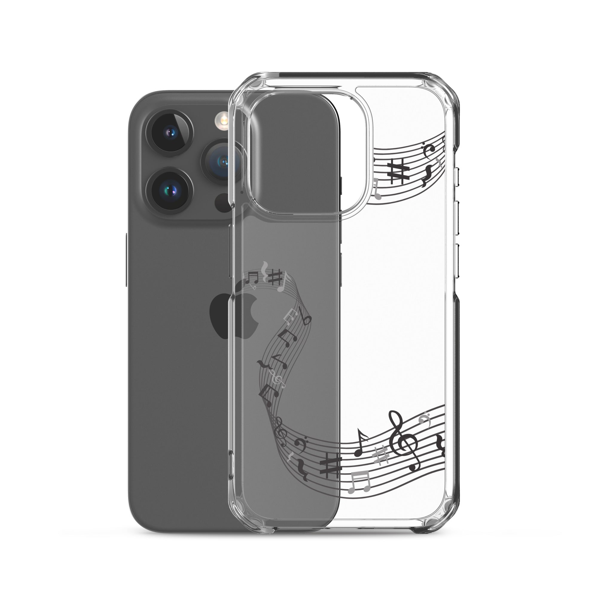 Music Clear iPhone® Case, Transparent Luxury Cover, Scratch-Resistant, Available For All Models, JHTEE Accessories. - JHTEE