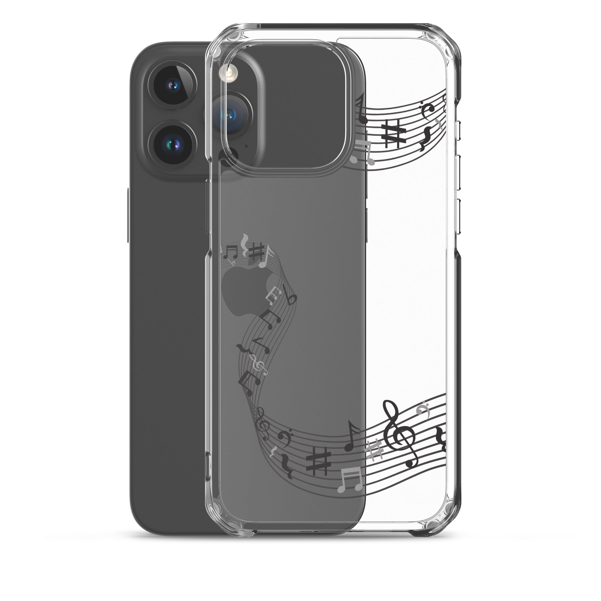 Music Clear iPhone® Case, Transparent Luxury Cover, Scratch-Resistant, Available For All Models, JHTEE Accessories. - JHTEE
