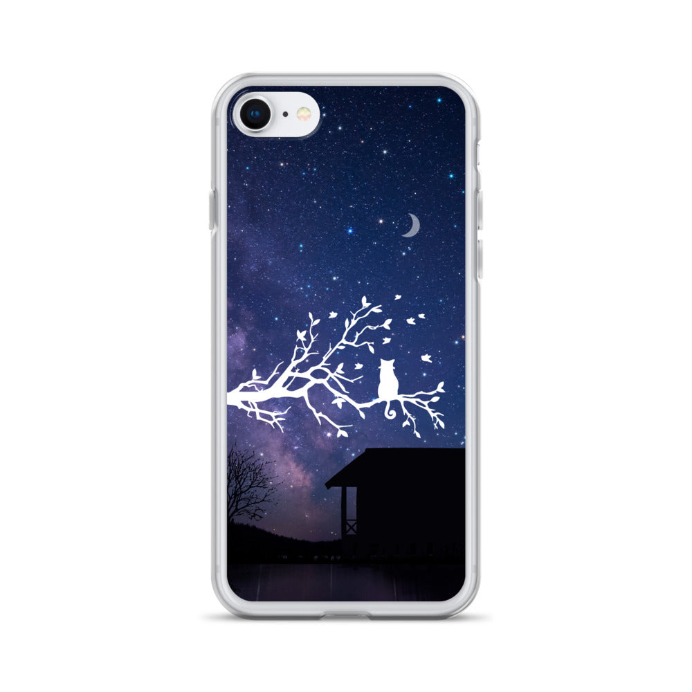 Night Sky Clear iPhone® Case, Transparent Luxury Cover, Scratch-Resistant, Available For All Models, JHTEE Accessories. - JHTEE