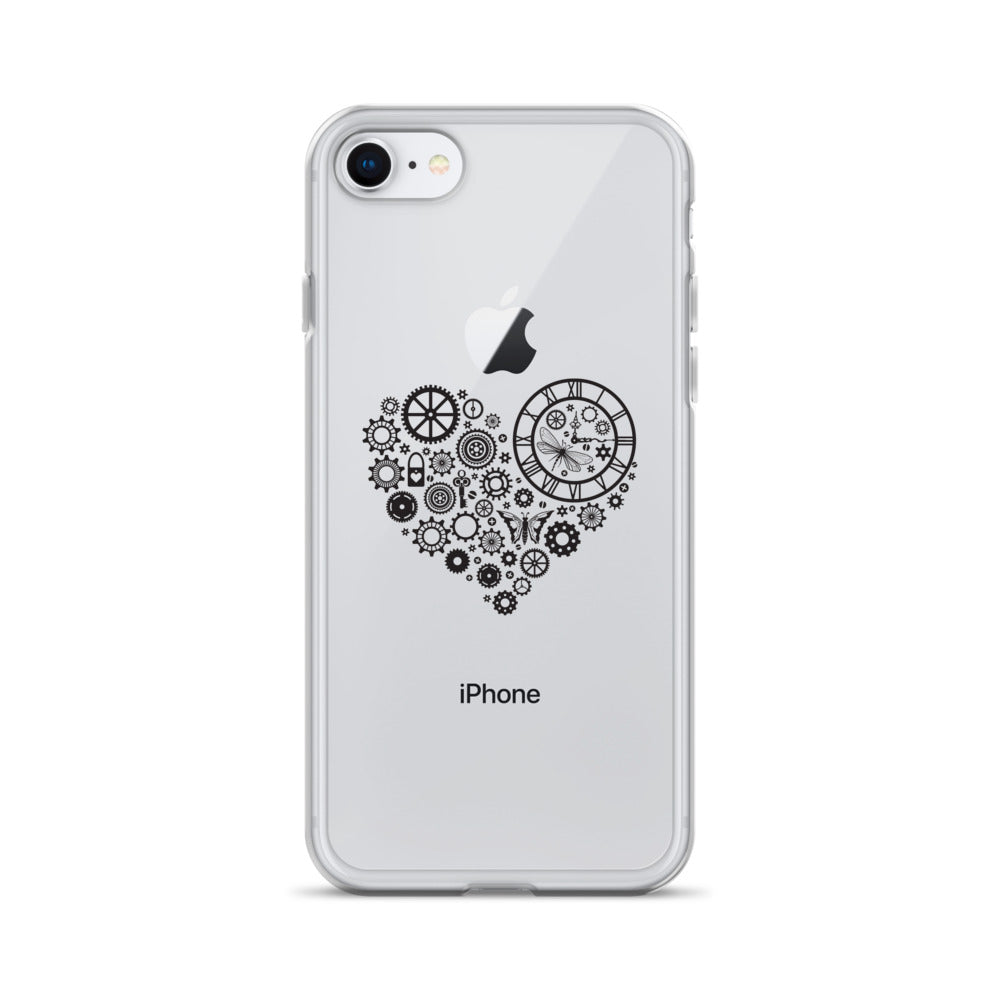 Mechanical Heart Clear iPhone® Case, Transparent Luxury Cover, Scratch-Resistant, Available For All Models, JHTEE Accessories. - JHTEE