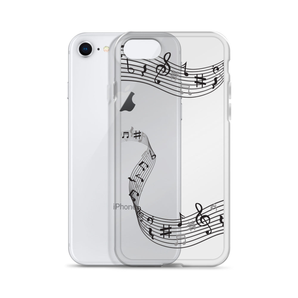 Music Clear iPhone® Case, Transparent Luxury Cover, Scratch-Resistant, Available For All Models, JHTEE Accessories. - JHTEE