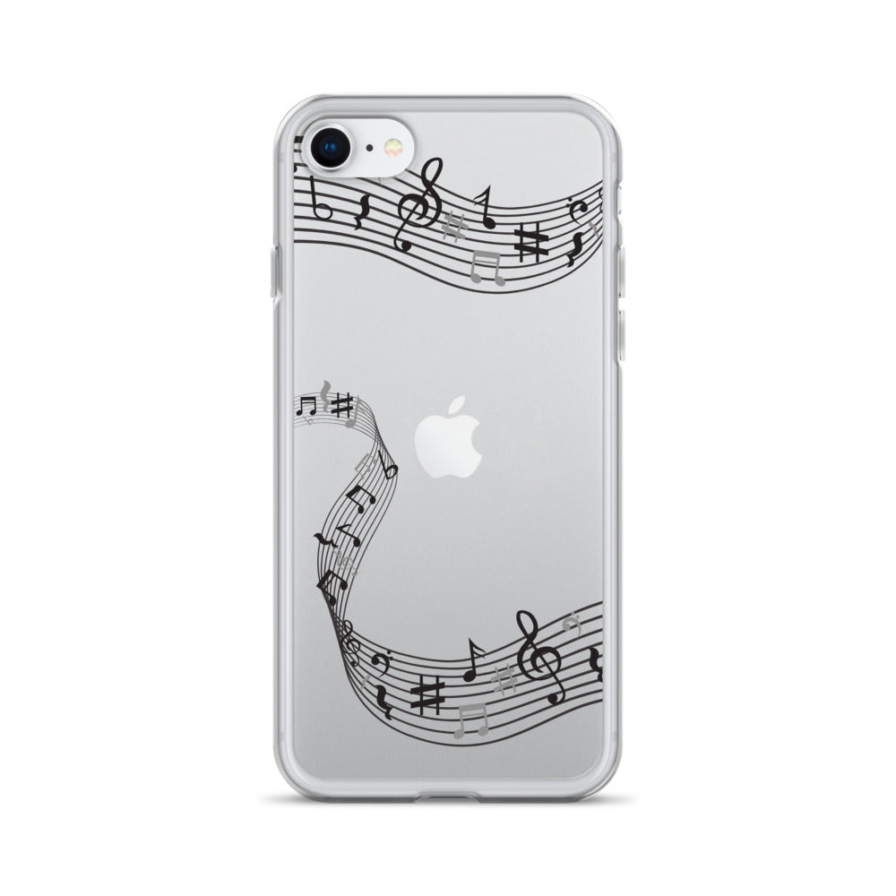 Music Clear iPhone® Case, Transparent Luxury Cover, Scratch-Resistant, Available For All Models, JHTEE Accessories. - JHTEE