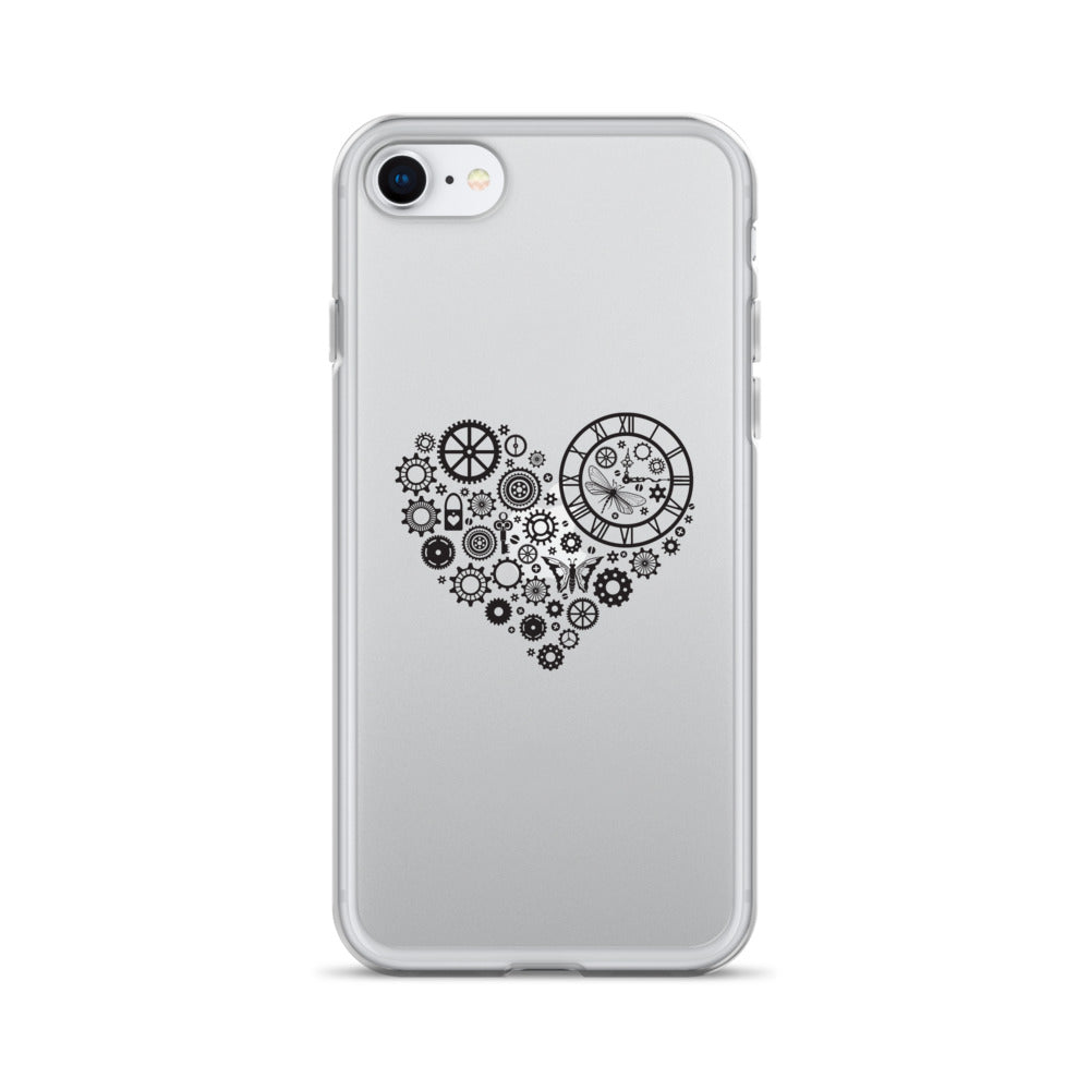 Mechanical Heart Clear iPhone® Case, Transparent Luxury Cover, Scratch-Resistant, Available For All Models, JHTEE Accessories. - JHTEE