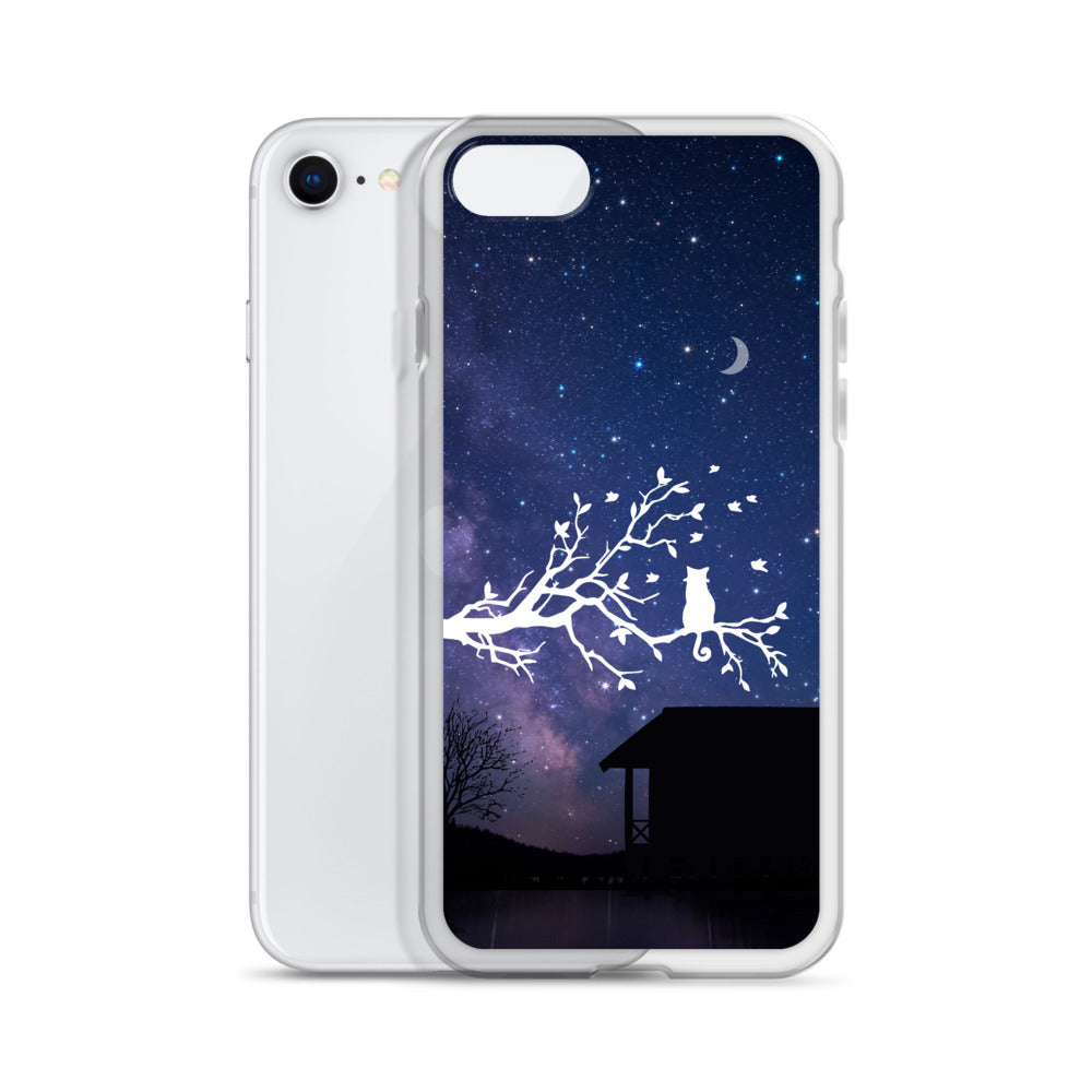 Night Sky Clear iPhone® Case, Transparent Luxury Cover, Scratch-Resistant, Available For All Models, JHTEE Accessories. - JHTEE