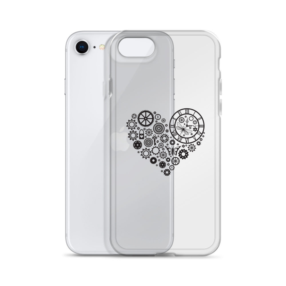 Mechanical Heart Clear iPhone® Case, Transparent Luxury Cover, Scratch-Resistant, Available For All Models, JHTEE Accessories. - JHTEE
