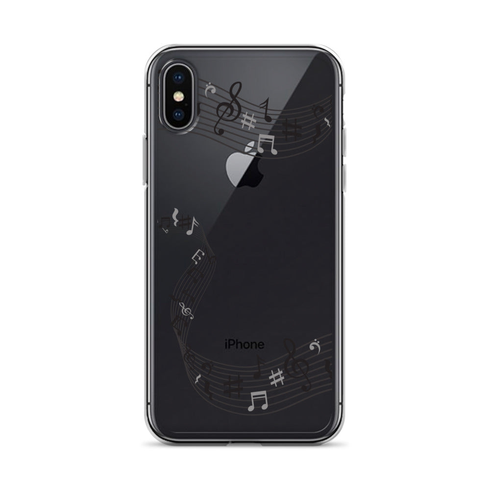 Music Clear iPhone® Case, Transparent Luxury Cover, Scratch-Resistant, Available For All Models, JHTEE Accessories. - JHTEE