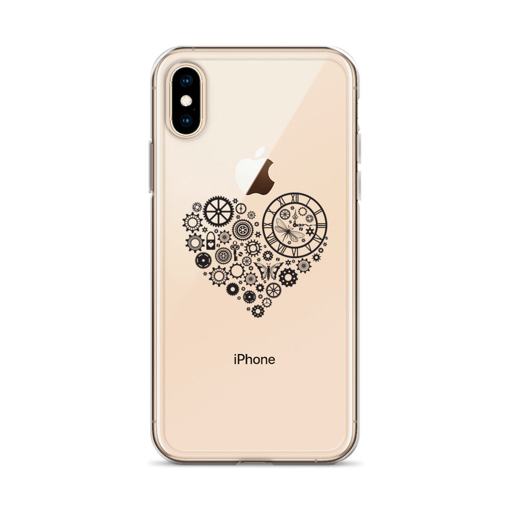 Mechanical Heart Clear iPhone® Case, Transparent Luxury Cover, Scratch-Resistant, Available For All Models, JHTEE Accessories. - JHTEE