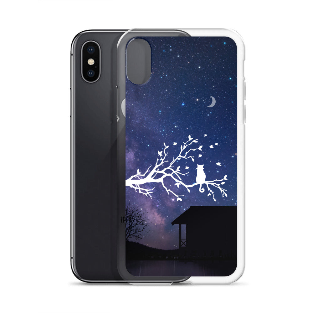 Night Sky Clear iPhone® Case, Transparent Luxury Cover, Scratch-Resistant, Available For All Models, JHTEE Accessories. - JHTEE