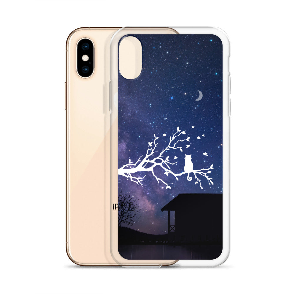 Night Sky Clear iPhone® Case, Transparent Luxury Cover, Scratch-Resistant, Available For All Models, JHTEE Accessories. - JHTEE
