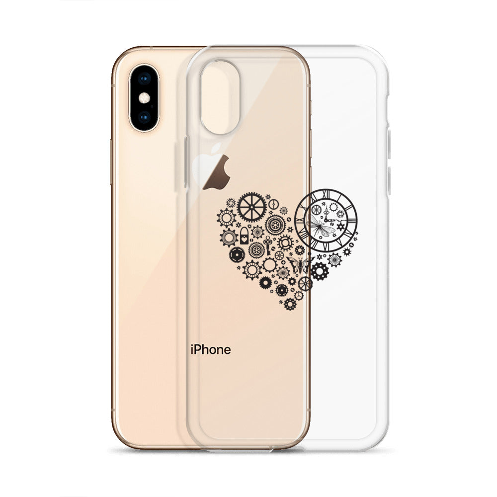 Mechanical Heart Clear iPhone® Case, Transparent Luxury Cover, Scratch-Resistant, Available For All Models, JHTEE Accessories. - JHTEE