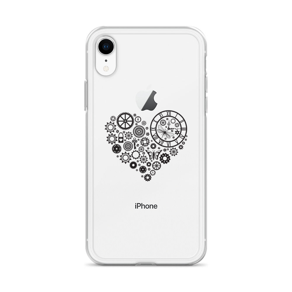 Mechanical Heart Clear iPhone® Case, Transparent Luxury Cover, Scratch-Resistant, Available For All Models, JHTEE Accessories. - JHTEE