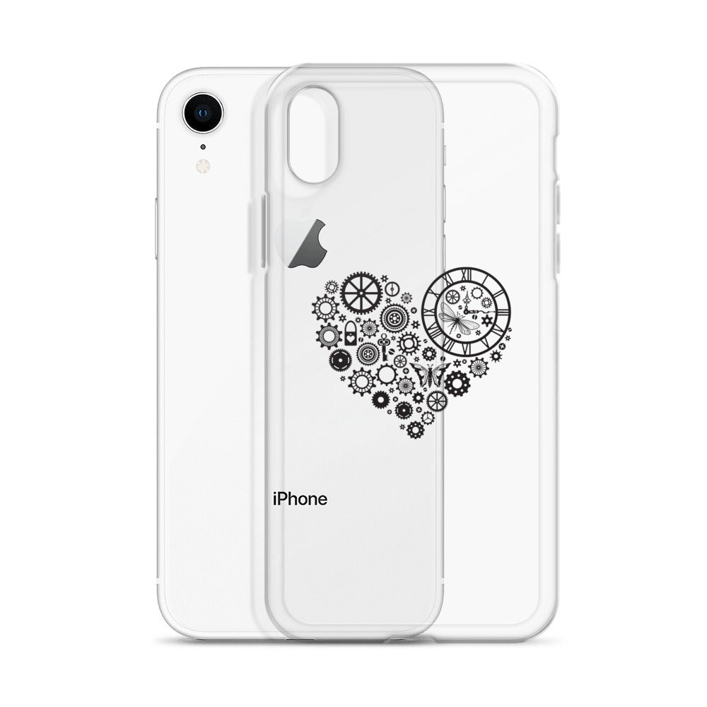 Mechanical Heart Clear iPhone® Case, Transparent Luxury Cover, Scratch-Resistant, Available For All Models, JHTEE Accessories. - JHTEE