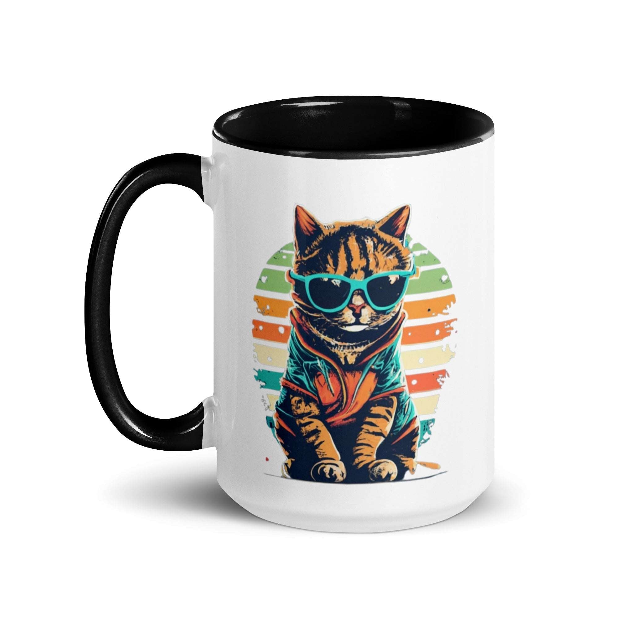 Cool Cat Ceramic Mug: Premium Quality, Sturdy and Convenient, Multiple Sizes, Perfect for Personal Use or Gifting Occasions., - JHTEE, Beverage containers, Camping mugs, cat gift, #tag4#, #tag5#, #tag6#, #tag7#, #tag8#, #tag9#, #tag10#, #tag11#, #tag12#, #tag13#, #tag14#, #tag15#, #tag16#, #tag17#, #