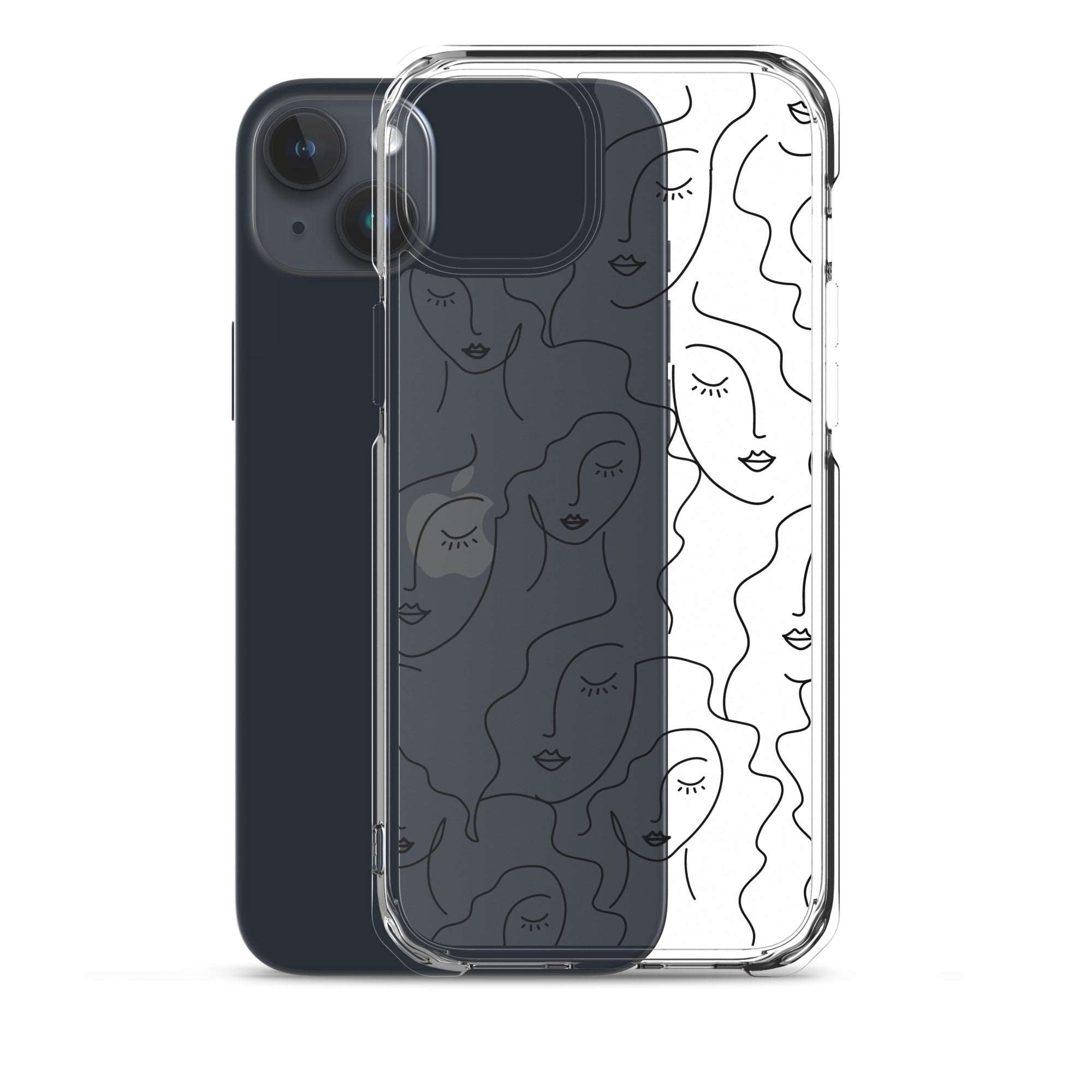 Faces Clear iPhone Case, Transparent Luxury Cover, Scratch-Resistant, Available For All Models, JHTEE Accessories., - JHTEE, Clear iPhone case, Clear phone case, Dust-proof case, #tag4#, #tag5#, #tag6#, #tag7#, #tag8#, #tag9#, #tag10#, #tag11#, #tag12#, #tag13#, #tag14#, #tag15#, #tag16#, #tag17#, #