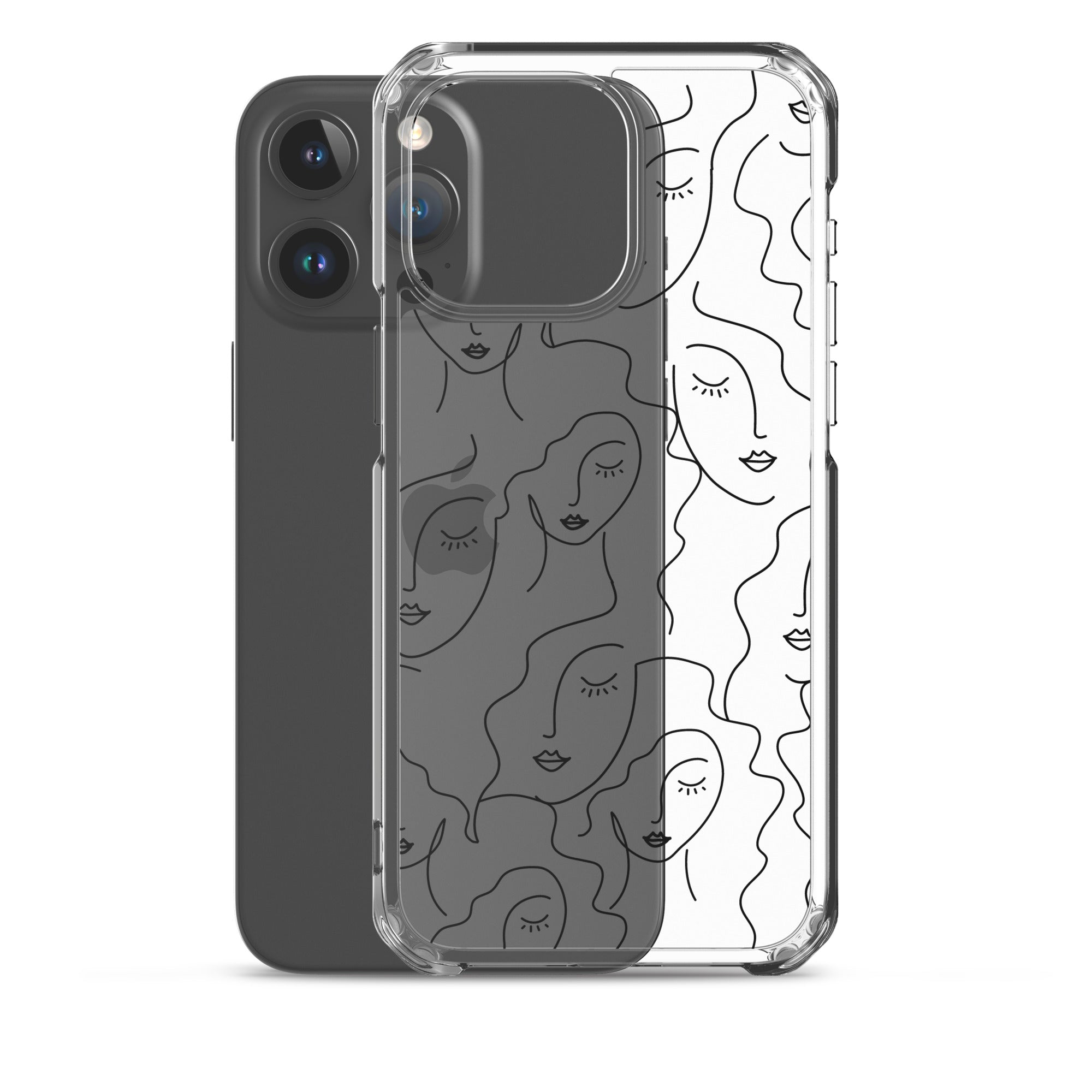 Faces Clear iPhone Case, Transparent Luxury Cover, Scratch-Resistant, Available For All Models, JHTEE Accessories., - JHTEE, Clear iPhone case, Clear phone case, Dust-proof case, #tag4#, #tag5#, #tag6#, #tag7#, #tag8#, #tag9#, #tag10#, #tag11#, #tag12#, #tag13#, #tag14#, #tag15#, #tag16#, #tag17#, #