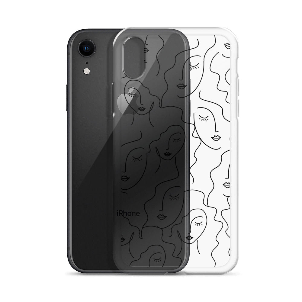 Faces Clear iPhone Case, Transparent Luxury Cover, Scratch-Resistant, Available For All Models, JHTEE Accessories., - JHTEE, Clear iPhone case, Clear phone case, Dust-proof case, #tag4#, #tag5#, #tag6#, #tag7#, #tag8#, #tag9#, #tag10#, #tag11#, #tag12#, #tag13#, #tag14#, #tag15#, #tag16#, #tag17#, #