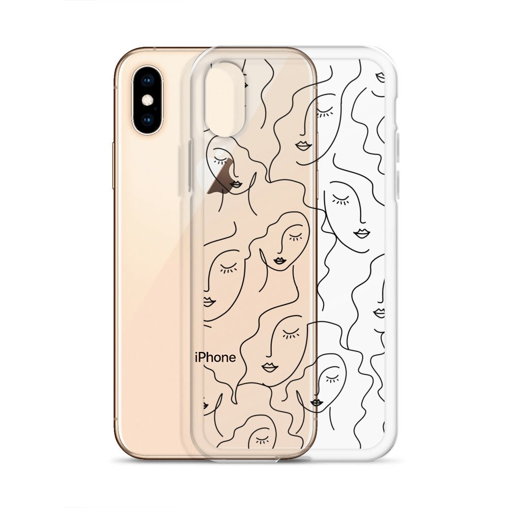 Faces Clear iPhone Case, Transparent Luxury Cover, Scratch-Resistant, Available For All Models, JHTEE Accessories., - JHTEE, Clear iPhone case, Clear phone case, Dust-proof case, #tag4#, #tag5#, #tag6#, #tag7#, #tag8#, #tag9#, #tag10#, #tag11#, #tag12#, #tag13#, #tag14#, #tag15#, #tag16#, #tag17#, #