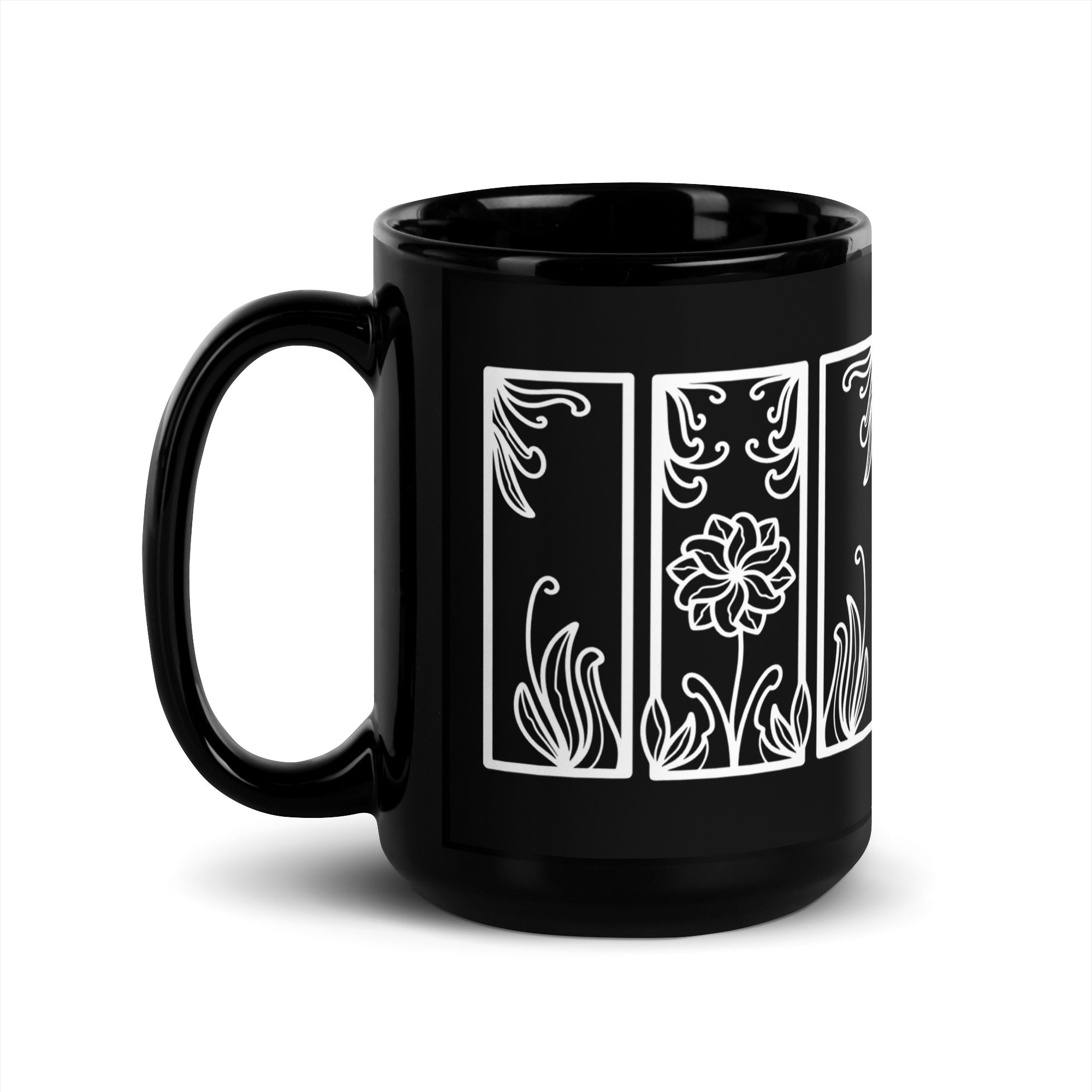 Floral Tile Ceramic Mug: Premium Quality, Sturdy and Convenient, Multiple Sizes, Perfect for Personal Use or Gifting Occasions., - JHTEE, Beverage containers, Camping mugs, Ceramic drinkware, #tag4#, #tag5#, #tag6#, #tag7#, #tag8#, #tag9#, #tag10#, #tag11#, #tag12#, #tag13#, #tag14#, #tag15#, #tag16#, #tag17#, #