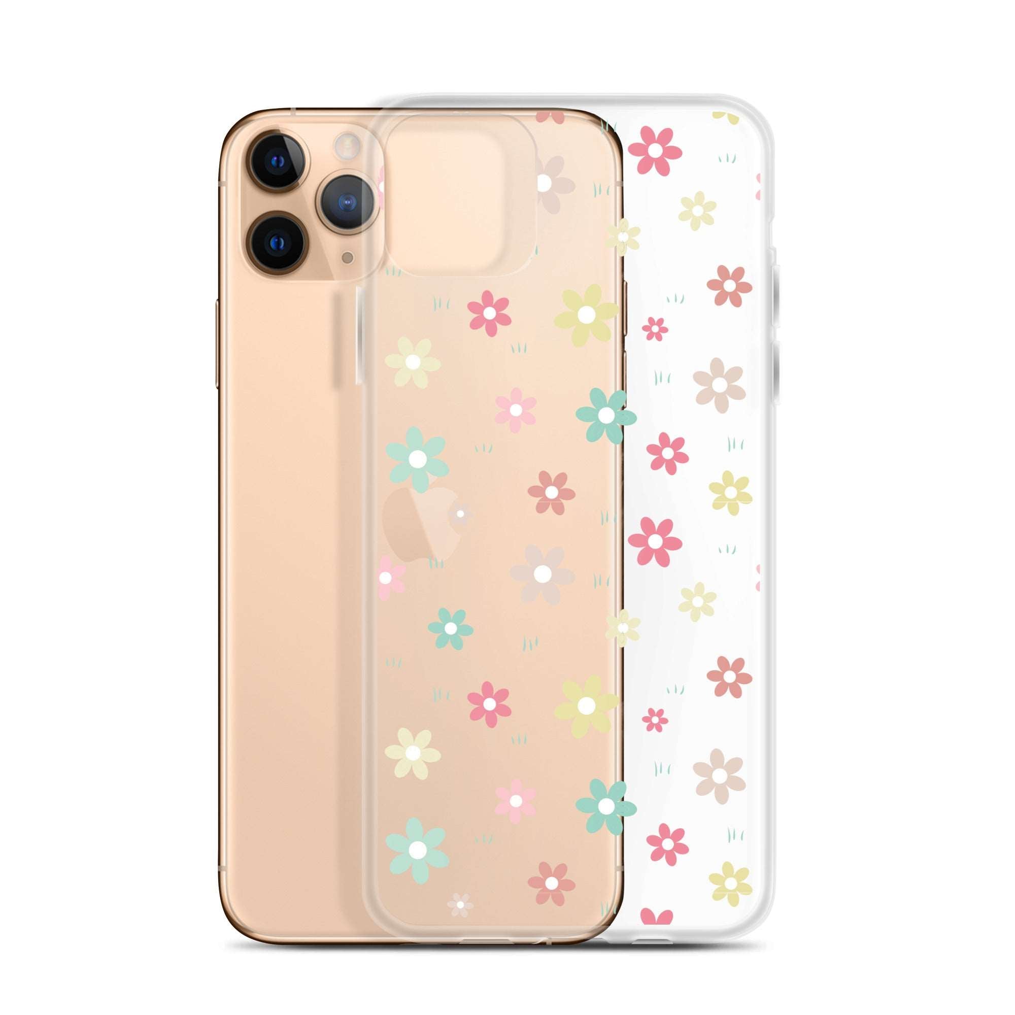 Flowers Doodle Clear iPhone® Case, Transparent Luxury Cover, Scratch-Resistant, Available For All Models, JHTEE Accessories., - JHTEE, Clear iPhone case, Clear phone case, Dust-proof case, #tag4#, #tag5#, #tag6#, #tag7#, #tag8#, #tag9#, #tag10#, #tag11#, #tag12#, #tag13#, #tag14#, #tag15#, #tag16#, #tag17#, #