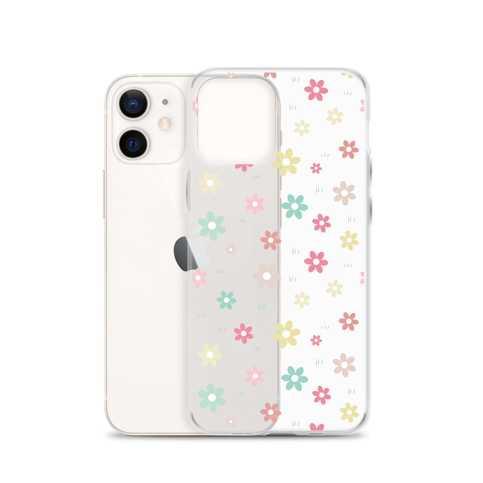 Flowers Doodle Clear iPhone® Case, Transparent Luxury Cover, Scratch-Resistant, Available For All Models, JHTEE Accessories., - JHTEE, Clear iPhone case, Clear phone case, Dust-proof case, #tag4#, #tag5#, #tag6#, #tag7#, #tag8#, #tag9#, #tag10#, #tag11#, #tag12#, #tag13#, #tag14#, #tag15#, #tag16#, #tag17#, #