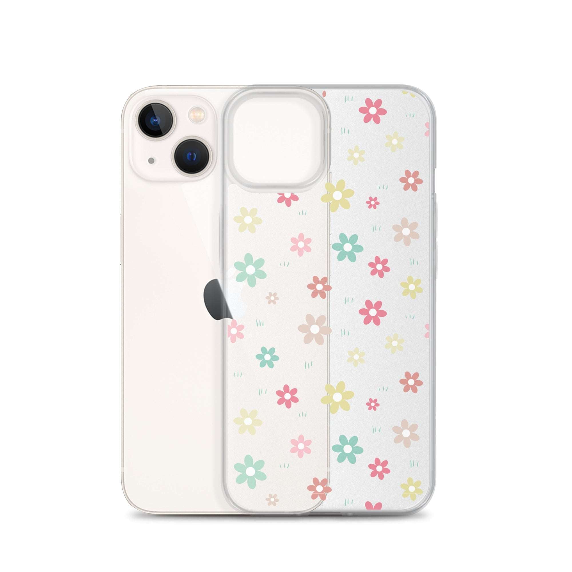 Flowers Doodle Clear iPhone® Case, Transparent Luxury Cover, Scratch-Resistant, Available For All Models, JHTEE Accessories., - JHTEE, Clear iPhone case, Clear phone case, Dust-proof case, #tag4#, #tag5#, #tag6#, #tag7#, #tag8#, #tag9#, #tag10#, #tag11#, #tag12#, #tag13#, #tag14#, #tag15#, #tag16#, #tag17#, #