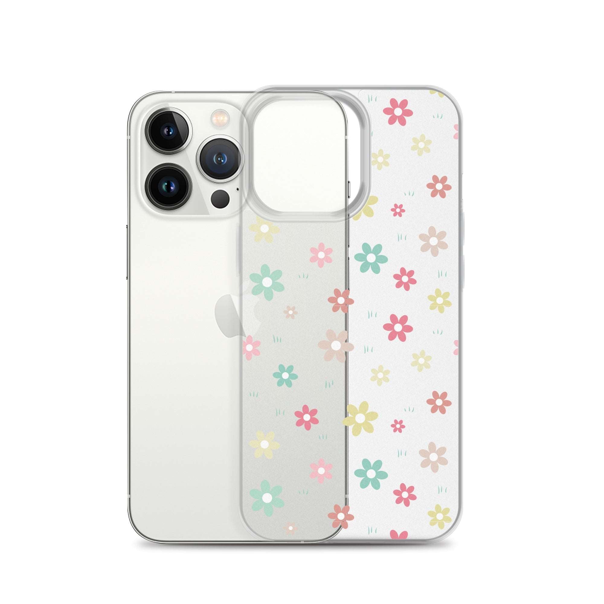 Flowers Doodle Clear iPhone® Case, Transparent Luxury Cover, Scratch-Resistant, Available For All Models, JHTEE Accessories., - JHTEE, Clear iPhone case, Clear phone case, Dust-proof case, #tag4#, #tag5#, #tag6#, #tag7#, #tag8#, #tag9#, #tag10#, #tag11#, #tag12#, #tag13#, #tag14#, #tag15#, #tag16#, #tag17#, #