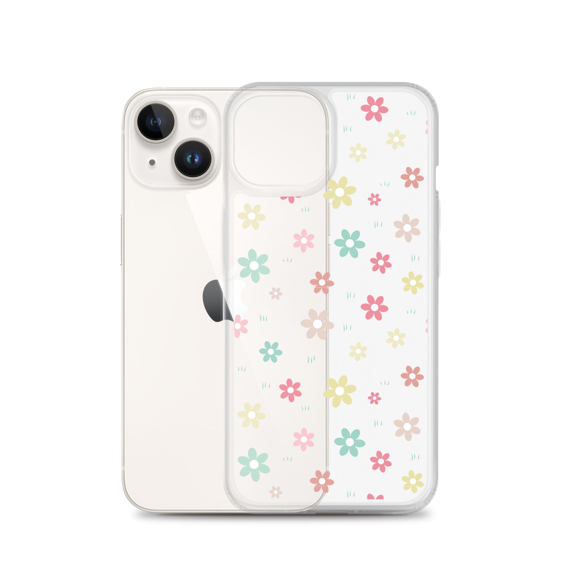 Flowers Doodle Clear iPhone® Case, Transparent Luxury Cover, Scratch-Resistant, Available For All Models, JHTEE Accessories., - JHTEE, Clear iPhone case, Clear phone case, Dust-proof case, #tag4#, #tag5#, #tag6#, #tag7#, #tag8#, #tag9#, #tag10#, #tag11#, #tag12#, #tag13#, #tag14#, #tag15#, #tag16#, #tag17#, #