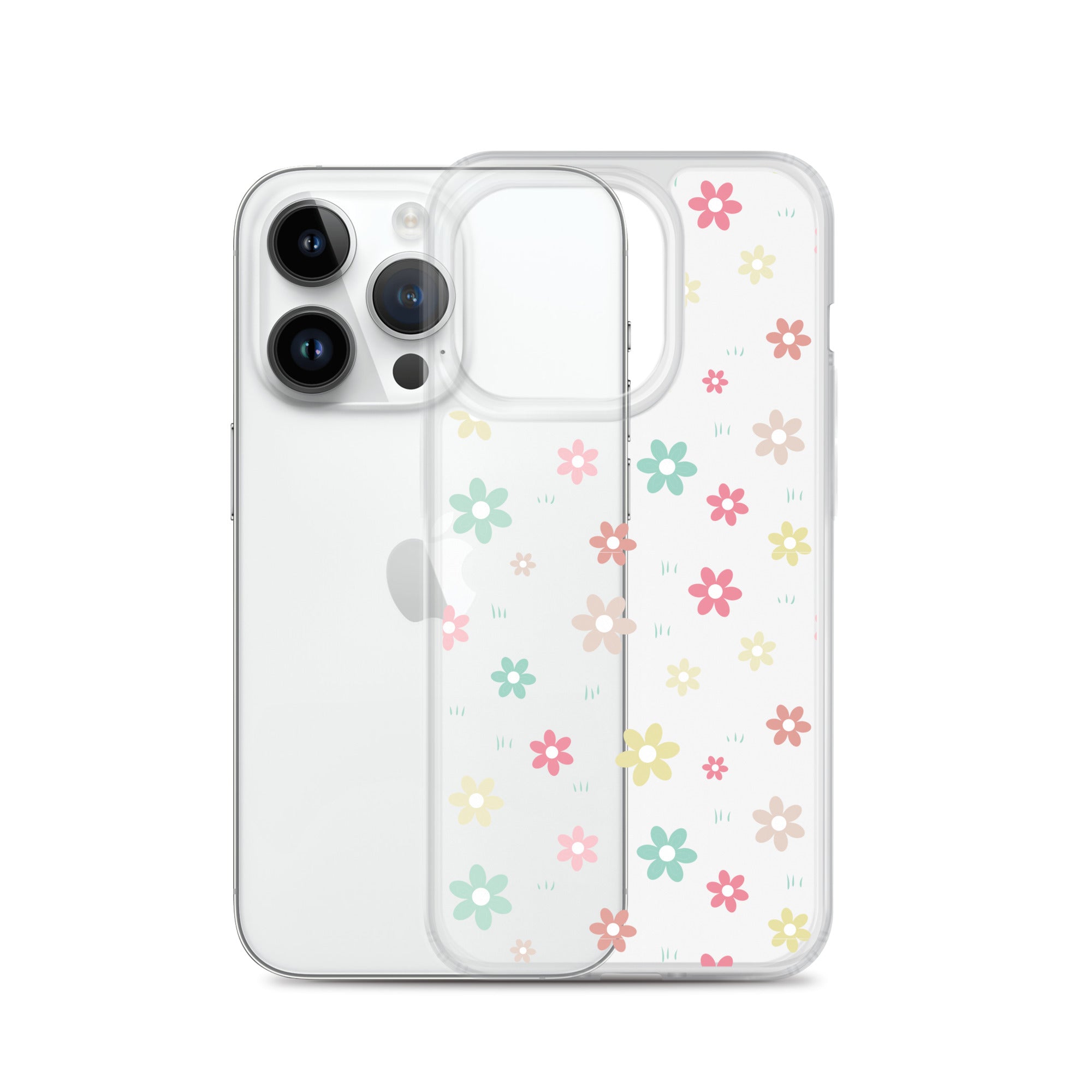 Flowers Doodle Clear iPhone® Case, Transparent Luxury Cover, Scratch-Resistant, Available For All Models, JHTEE Accessories., - JHTEE, Clear iPhone case, Clear phone case, Dust-proof case, #tag4#, #tag5#, #tag6#, #tag7#, #tag8#, #tag9#, #tag10#, #tag11#, #tag12#, #tag13#, #tag14#, #tag15#, #tag16#, #tag17#, #