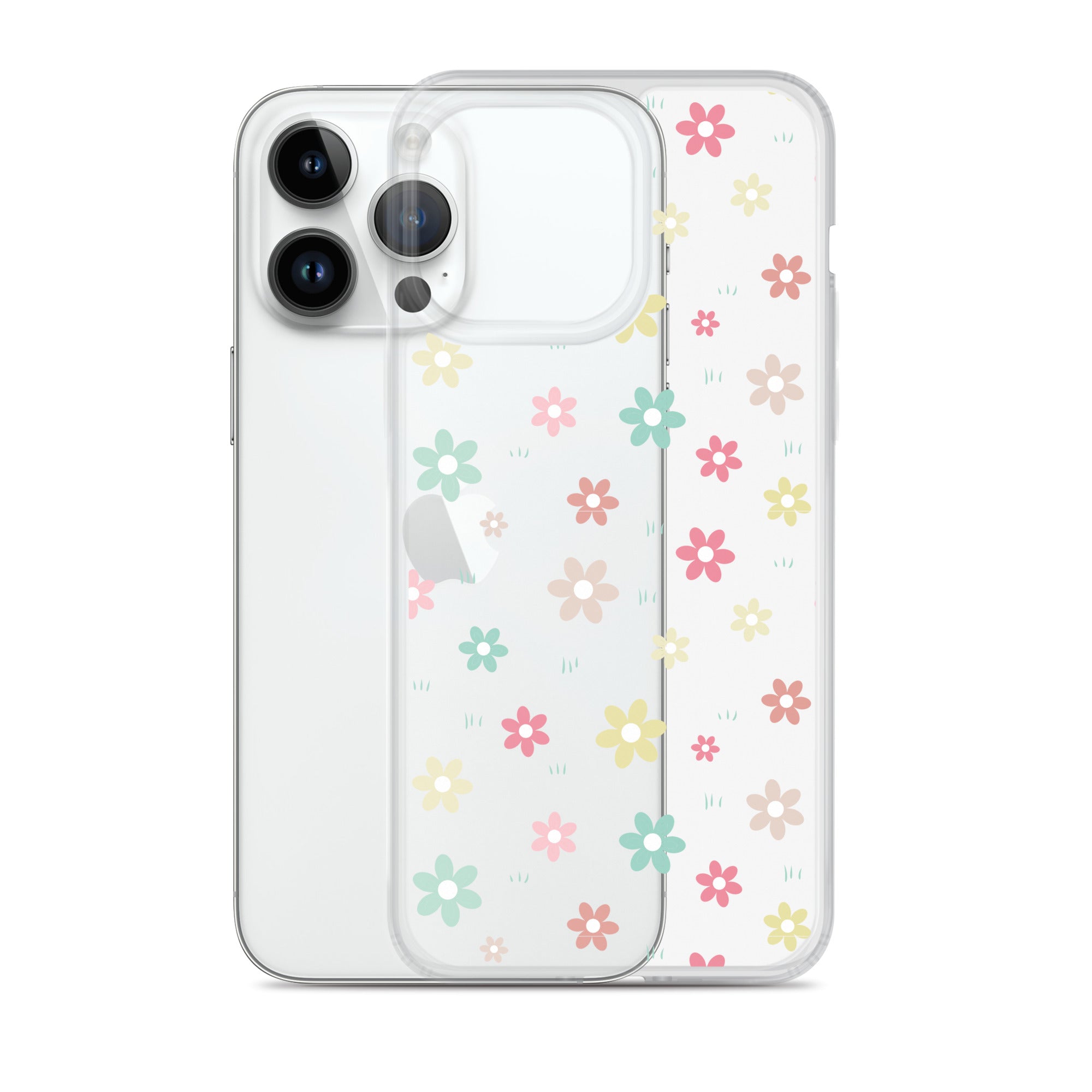 Flowers Doodle Clear iPhone® Case, Transparent Luxury Cover, Scratch-Resistant, Available For All Models, JHTEE Accessories., - JHTEE, Clear iPhone case, Clear phone case, Dust-proof case, #tag4#, #tag5#, #tag6#, #tag7#, #tag8#, #tag9#, #tag10#, #tag11#, #tag12#, #tag13#, #tag14#, #tag15#, #tag16#, #tag17#, #