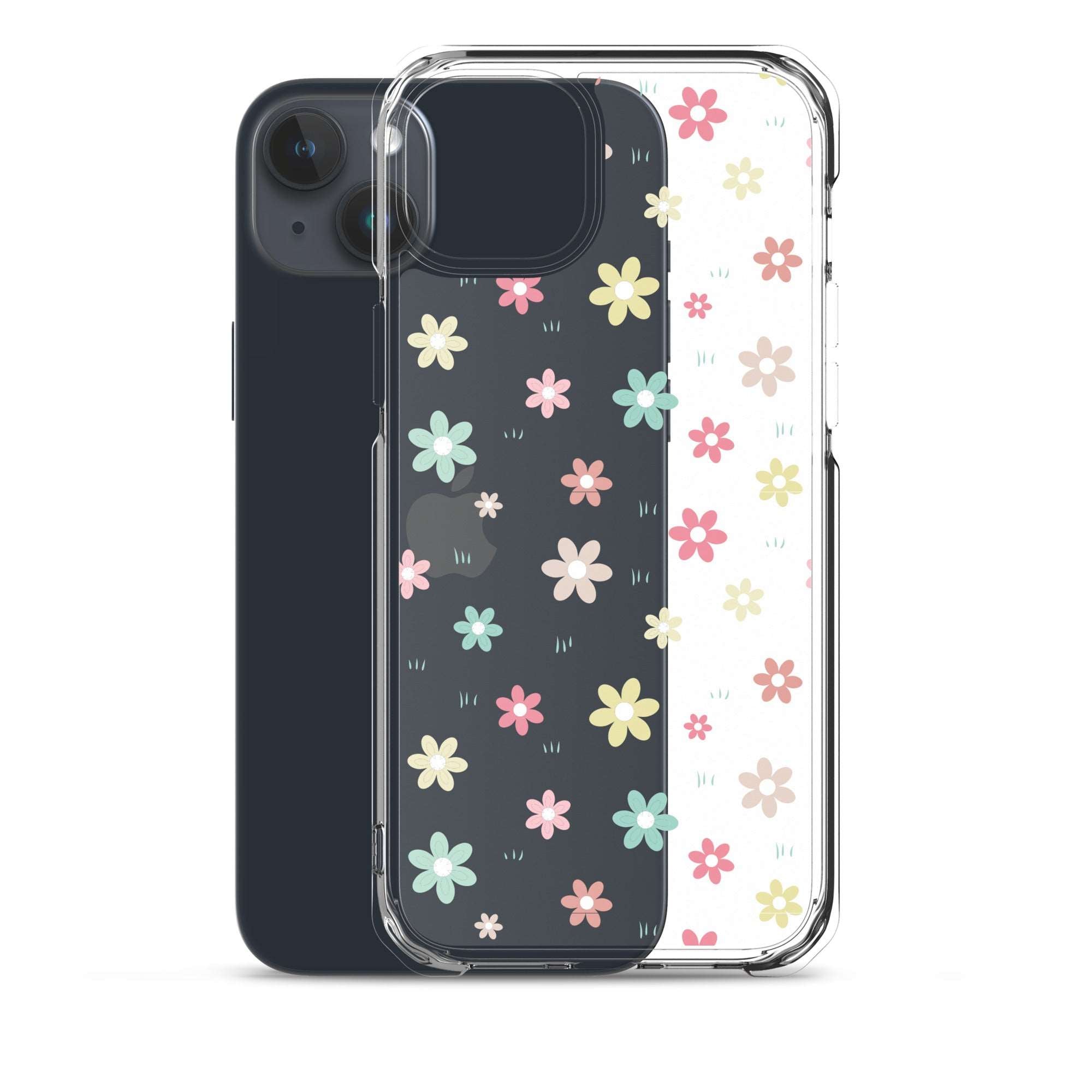 Flowers Doodle Clear iPhone® Case, Transparent Luxury Cover, Scratch-Resistant, Available For All Models, JHTEE Accessories., - JHTEE, Clear iPhone case, Clear phone case, Dust-proof case, #tag4#, #tag5#, #tag6#, #tag7#, #tag8#, #tag9#, #tag10#, #tag11#, #tag12#, #tag13#, #tag14#, #tag15#, #tag16#, #tag17#, #