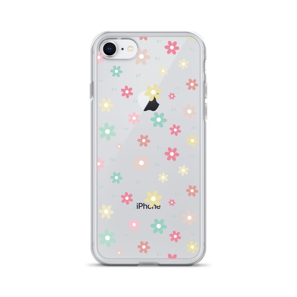Flowers Doodle Clear iPhone® Case, Transparent Luxury Cover, Scratch-Resistant, Available For All Models, JHTEE Accessories., - JHTEE, Clear iPhone case, Clear phone case, Dust-proof case, #tag4#, #tag5#, #tag6#, #tag7#, #tag8#, #tag9#, #tag10#, #tag11#, #tag12#, #tag13#, #tag14#, #tag15#, #tag16#, #tag17#, #