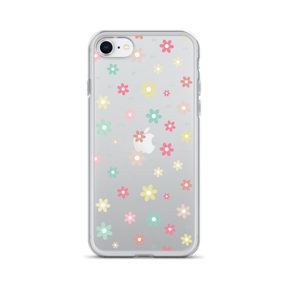 Flowers Doodle Clear iPhone® Case, Transparent Luxury Cover, Scratch-Resistant, Available For All Models, JHTEE Accessories., - JHTEE, Clear iPhone case, Clear phone case, Dust-proof case, #tag4#, #tag5#, #tag6#, #tag7#, #tag8#, #tag9#, #tag10#, #tag11#, #tag12#, #tag13#, #tag14#, #tag15#, #tag16#, #tag17#, #