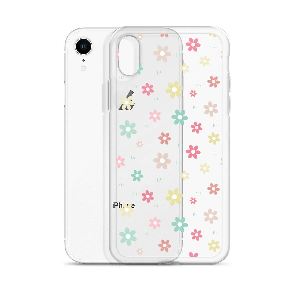 Flowers Doodle Clear iPhone® Case, Transparent Luxury Cover, Scratch-Resistant, Available For All Models, JHTEE Accessories., - JHTEE, Clear iPhone case, Clear phone case, Dust-proof case, #tag4#, #tag5#, #tag6#, #tag7#, #tag8#, #tag9#, #tag10#, #tag11#, #tag12#, #tag13#, #tag14#, #tag15#, #tag16#, #tag17#, #