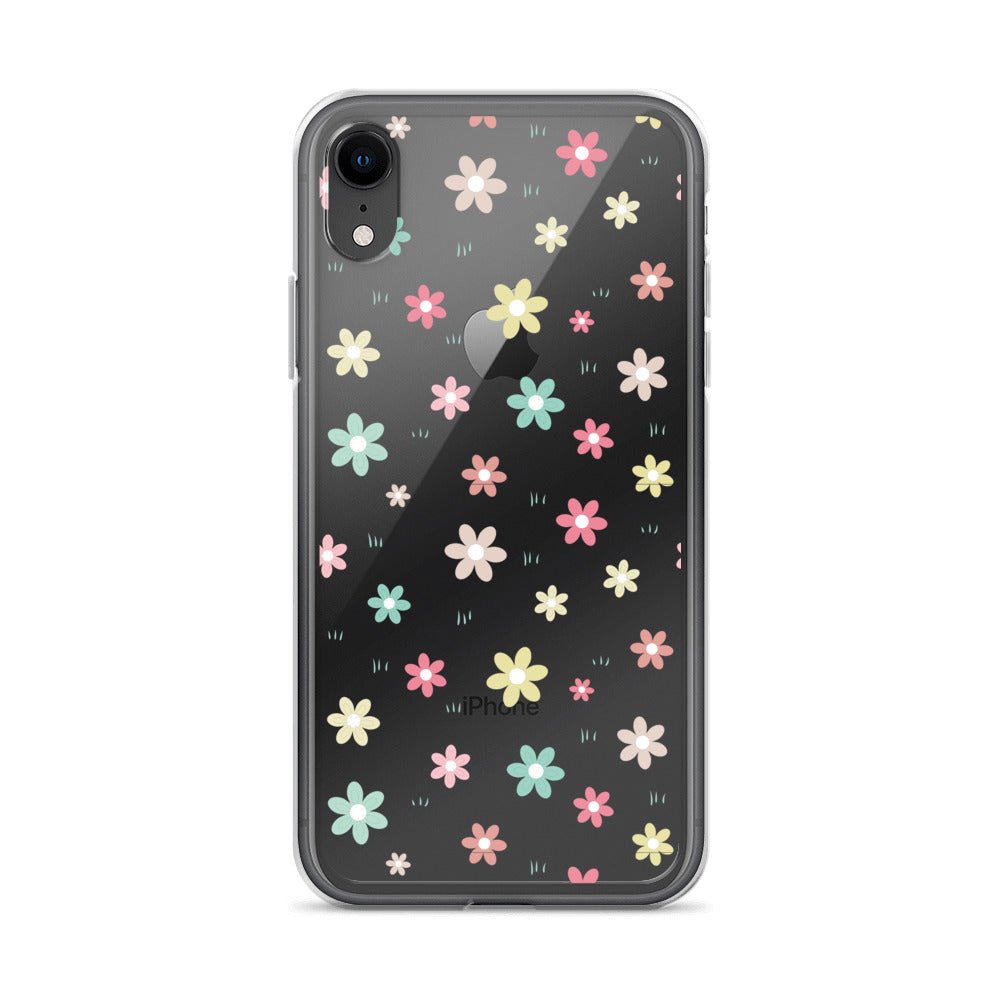 Flowers Doodle Clear iPhone® Case, Transparent Luxury Cover, Scratch-Resistant, Available For All Models, JHTEE Accessories., - JHTEE, Clear iPhone case, Clear phone case, Dust-proof case, #tag4#, #tag5#, #tag6#, #tag7#, #tag8#, #tag9#, #tag10#, #tag11#, #tag12#, #tag13#, #tag14#, #tag15#, #tag16#, #tag17#, #