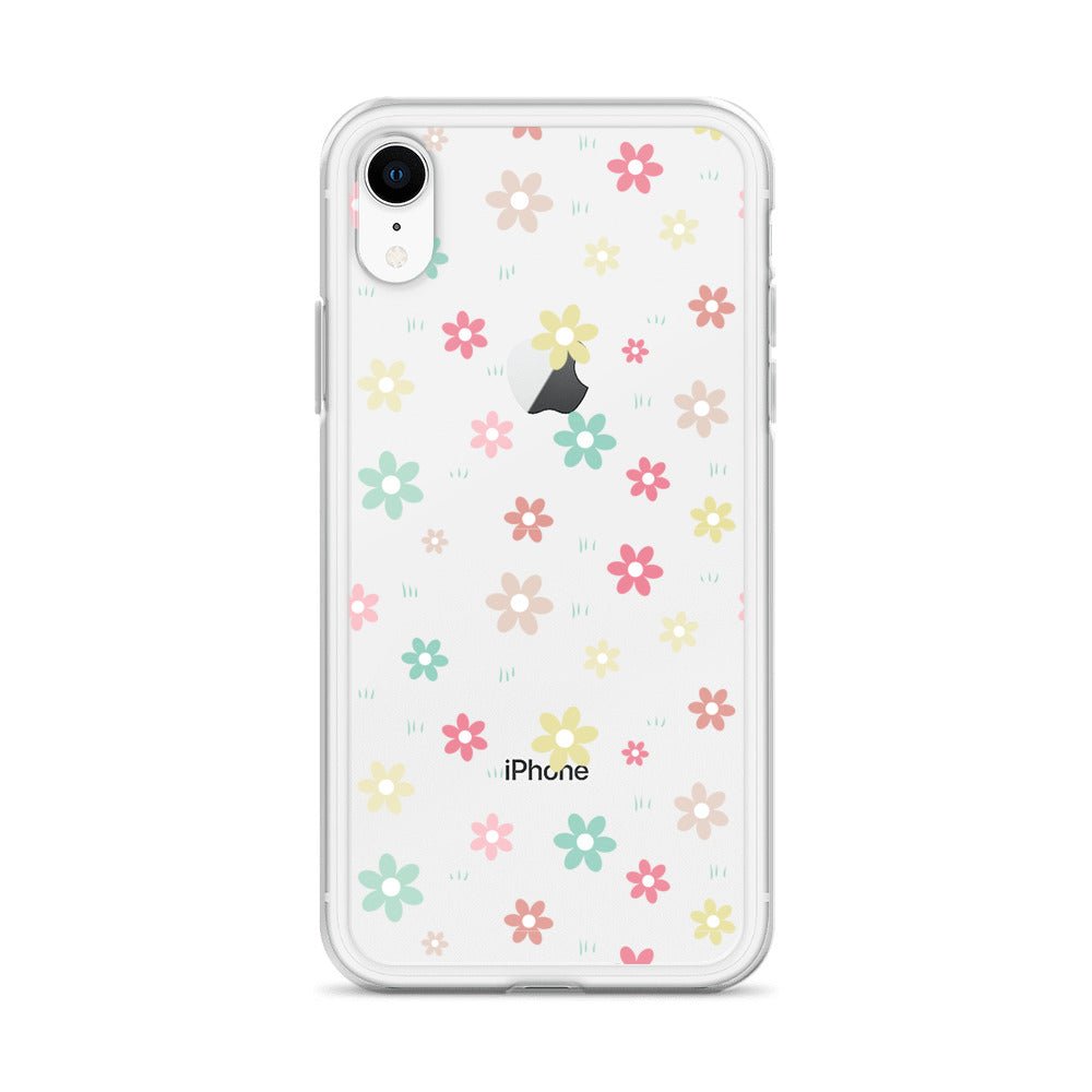 Flowers Doodle Clear iPhone® Case, Transparent Luxury Cover, Scratch-Resistant, Available For All Models, JHTEE Accessories., - JHTEE, Clear iPhone case, Clear phone case, Dust-proof case, #tag4#, #tag5#, #tag6#, #tag7#, #tag8#, #tag9#, #tag10#, #tag11#, #tag12#, #tag13#, #tag14#, #tag15#, #tag16#, #tag17#, #