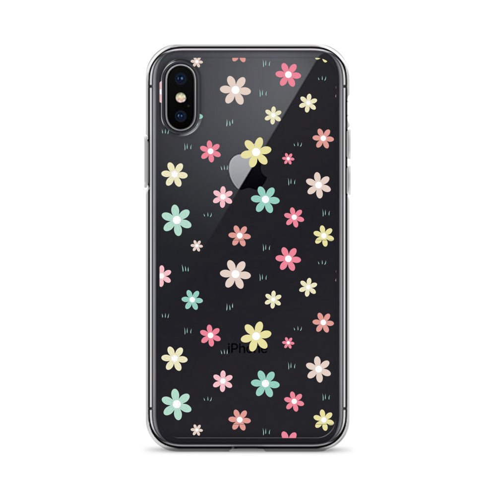 Flowers Doodle Clear iPhone® Case, Transparent Luxury Cover, Scratch-Resistant, Available For All Models, JHTEE Accessories., - JHTEE, Clear iPhone case, Clear phone case, Dust-proof case, #tag4#, #tag5#, #tag6#, #tag7#, #tag8#, #tag9#, #tag10#, #tag11#, #tag12#, #tag13#, #tag14#, #tag15#, #tag16#, #tag17#, #