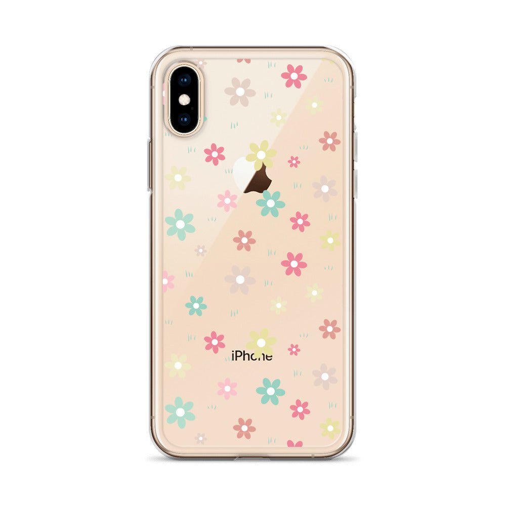 Flowers Doodle Clear iPhone® Case, Transparent Luxury Cover, Scratch-Resistant, Available For All Models, JHTEE Accessories., - JHTEE, Clear iPhone case, Clear phone case, Dust-proof case, #tag4#, #tag5#, #tag6#, #tag7#, #tag8#, #tag9#, #tag10#, #tag11#, #tag12#, #tag13#, #tag14#, #tag15#, #tag16#, #tag17#, #
