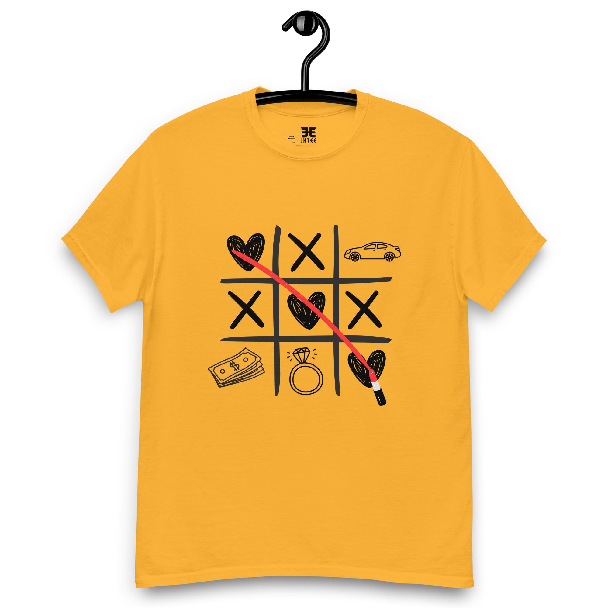 Love Tic Tac Toe Graphic Tee, Unisex T-Shirt, JHTEE Apparel, Casual TShirt - JHTEE