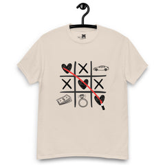 Love Tic Tac Toe Graphic Tee, Unisex T-Shirt, JHTEE Apparel, Casual TShirt - JHTEE