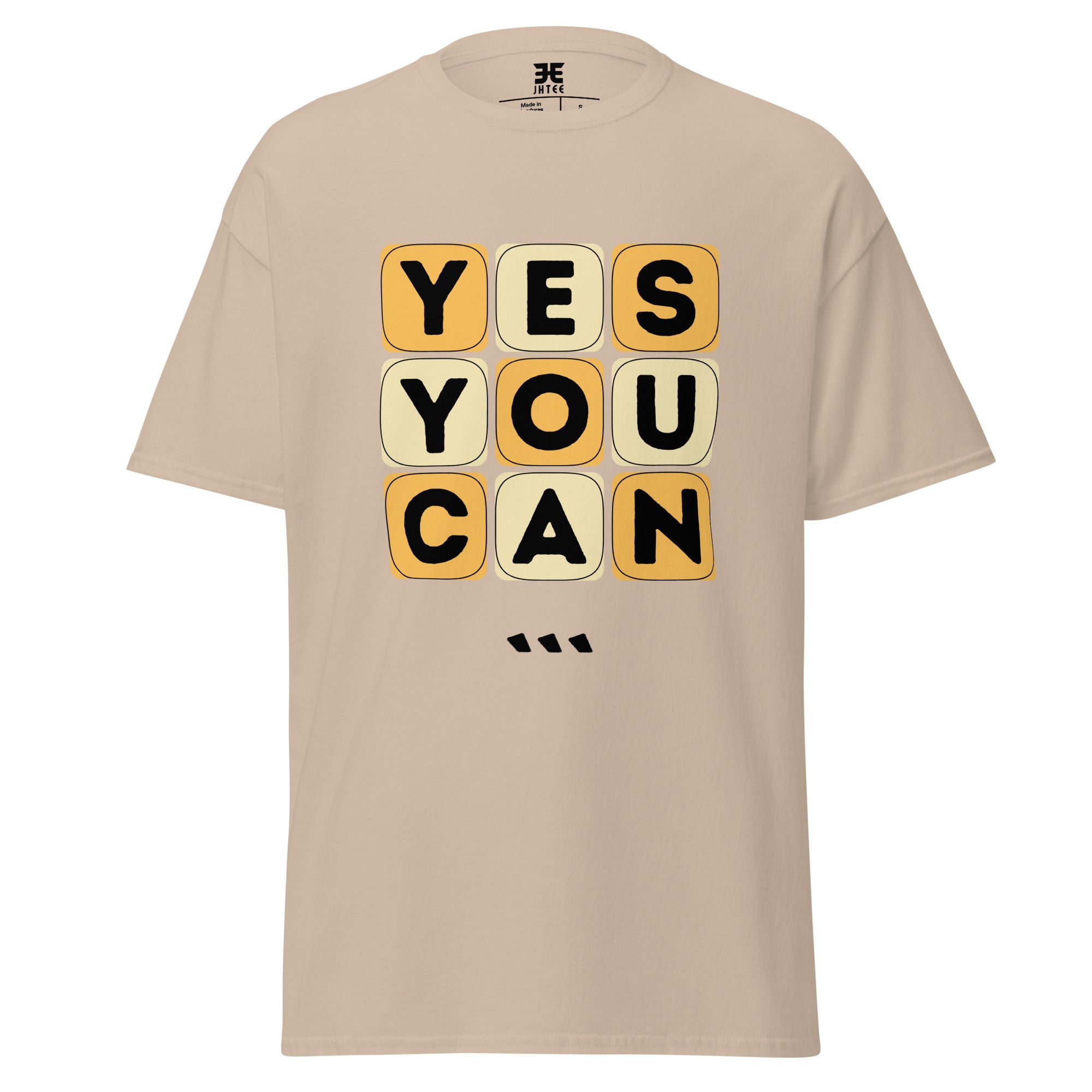 Yes You Can Graphic Tee, Unisex T-Shirt, JHTEE Apparel, Casual TShirt, Gym Shirt - JHTEE